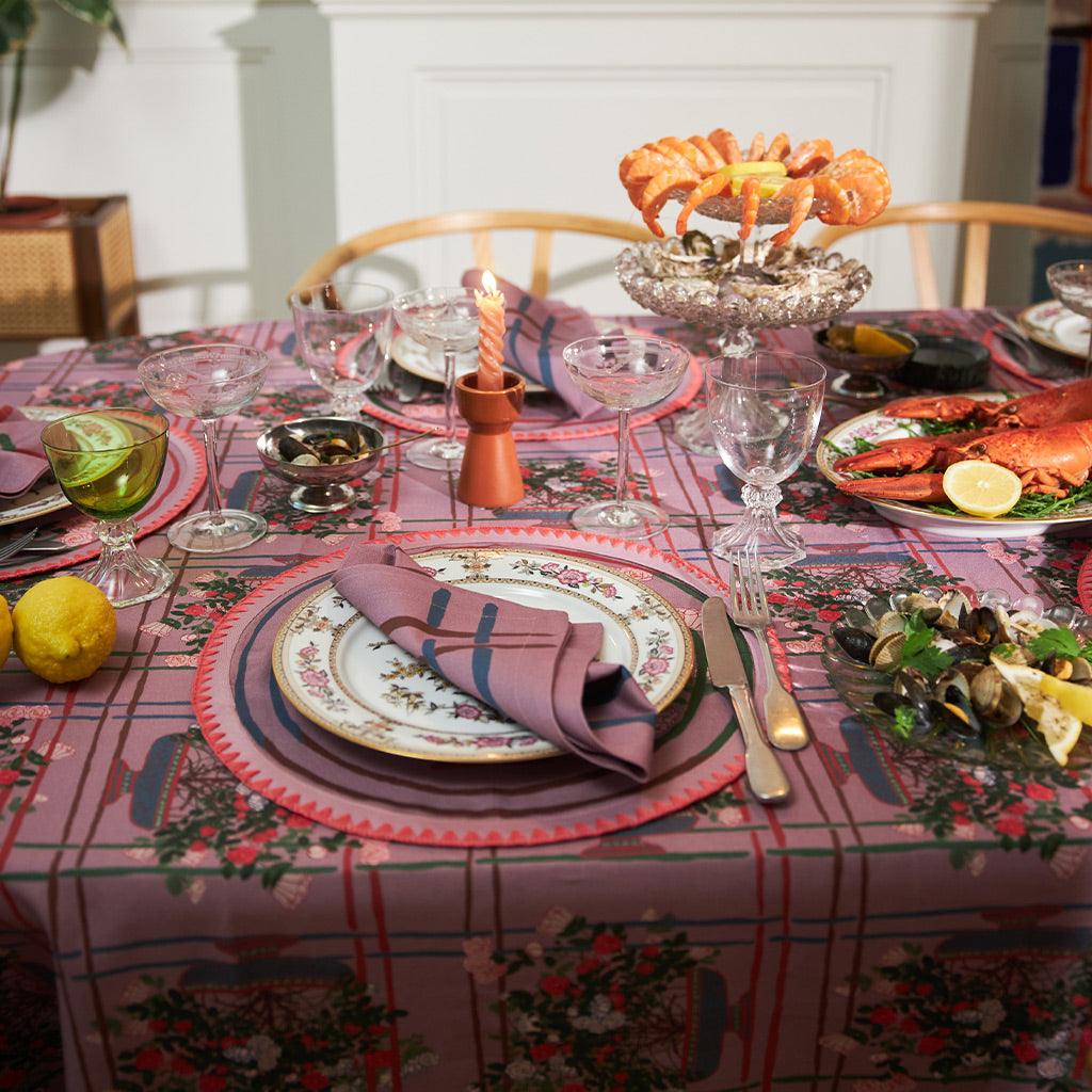 6 Napkins La Vie En Rose