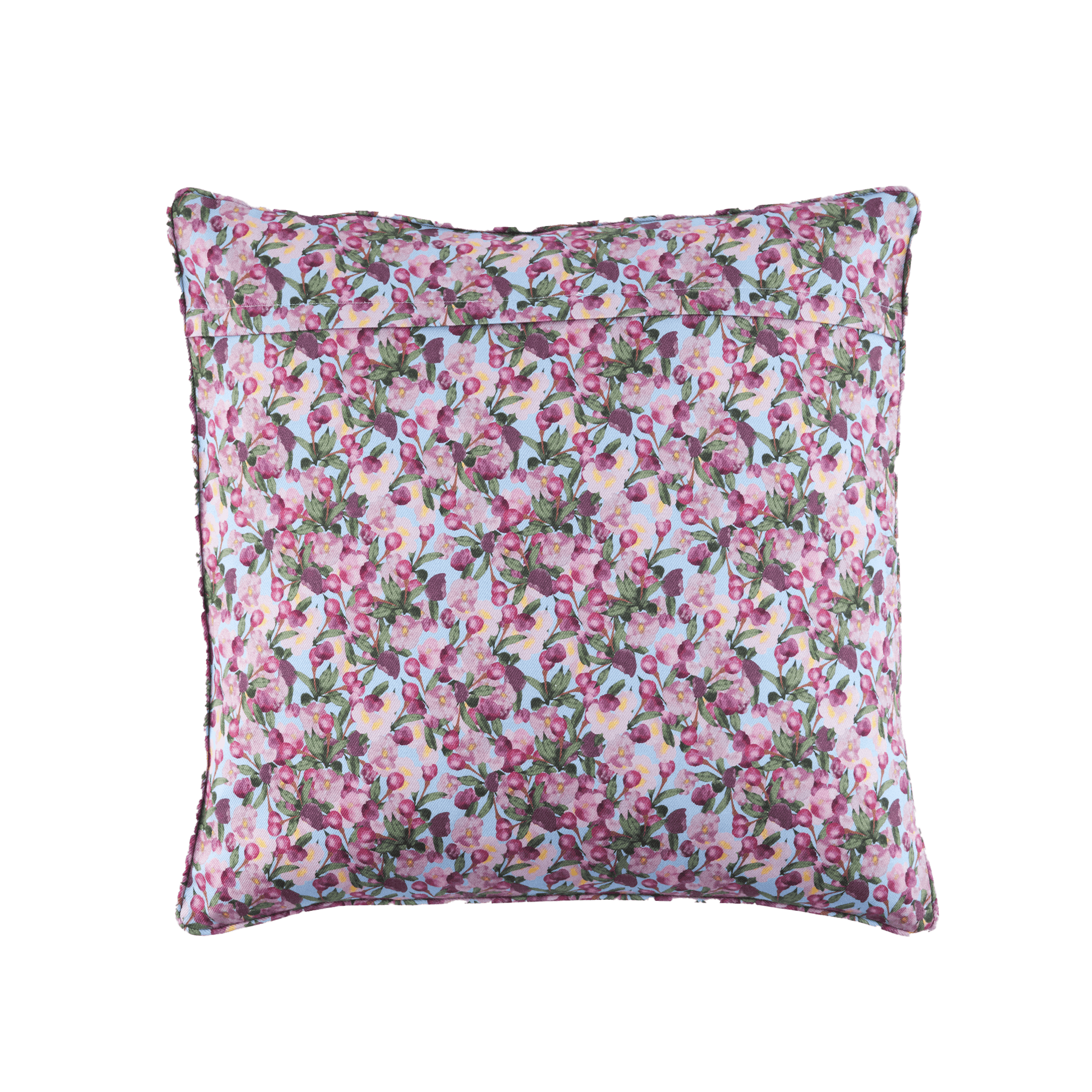 Square Pillow Cover Romance Is Dead Blue