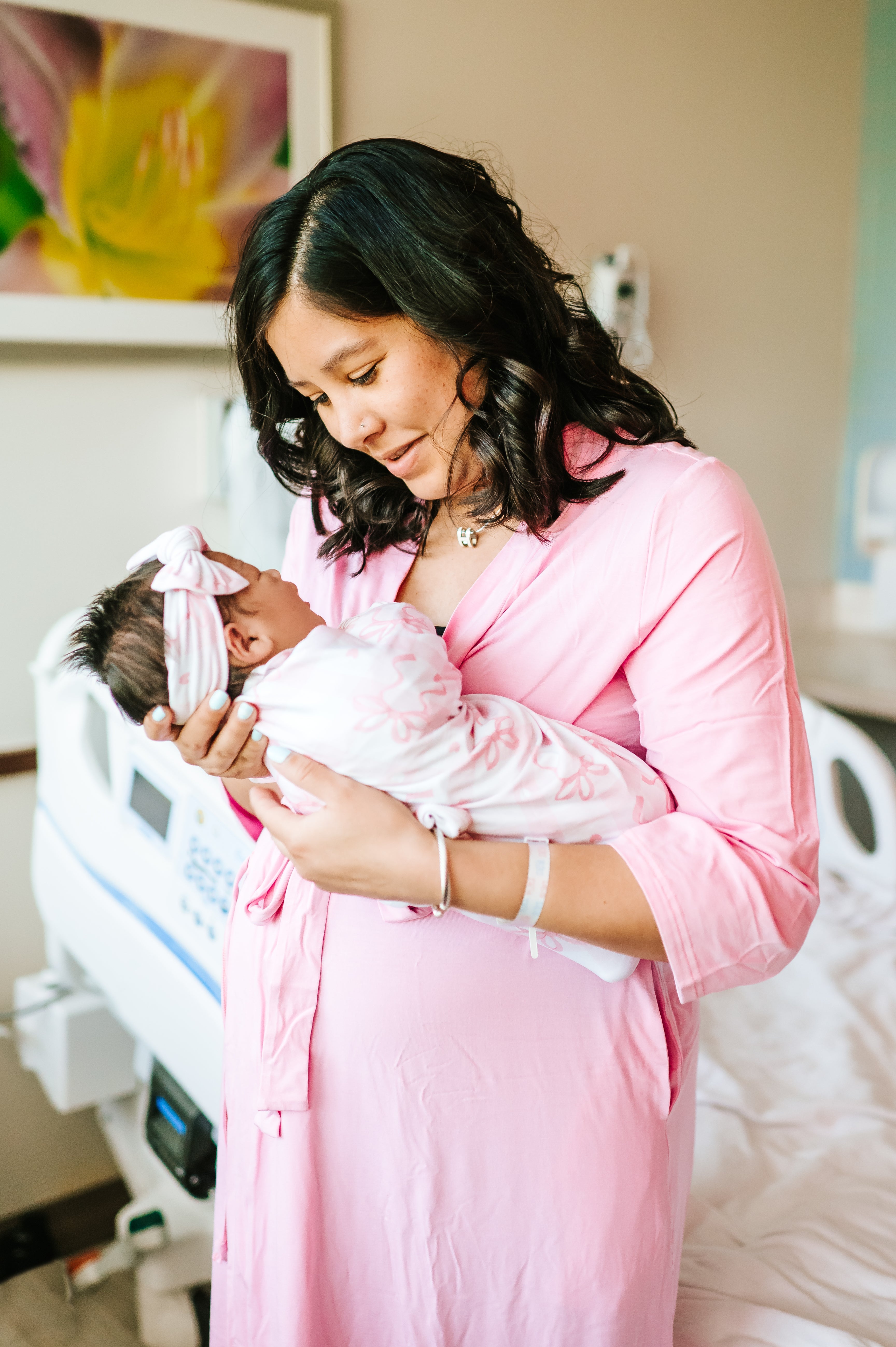 Mommy Robe - Solid Pink