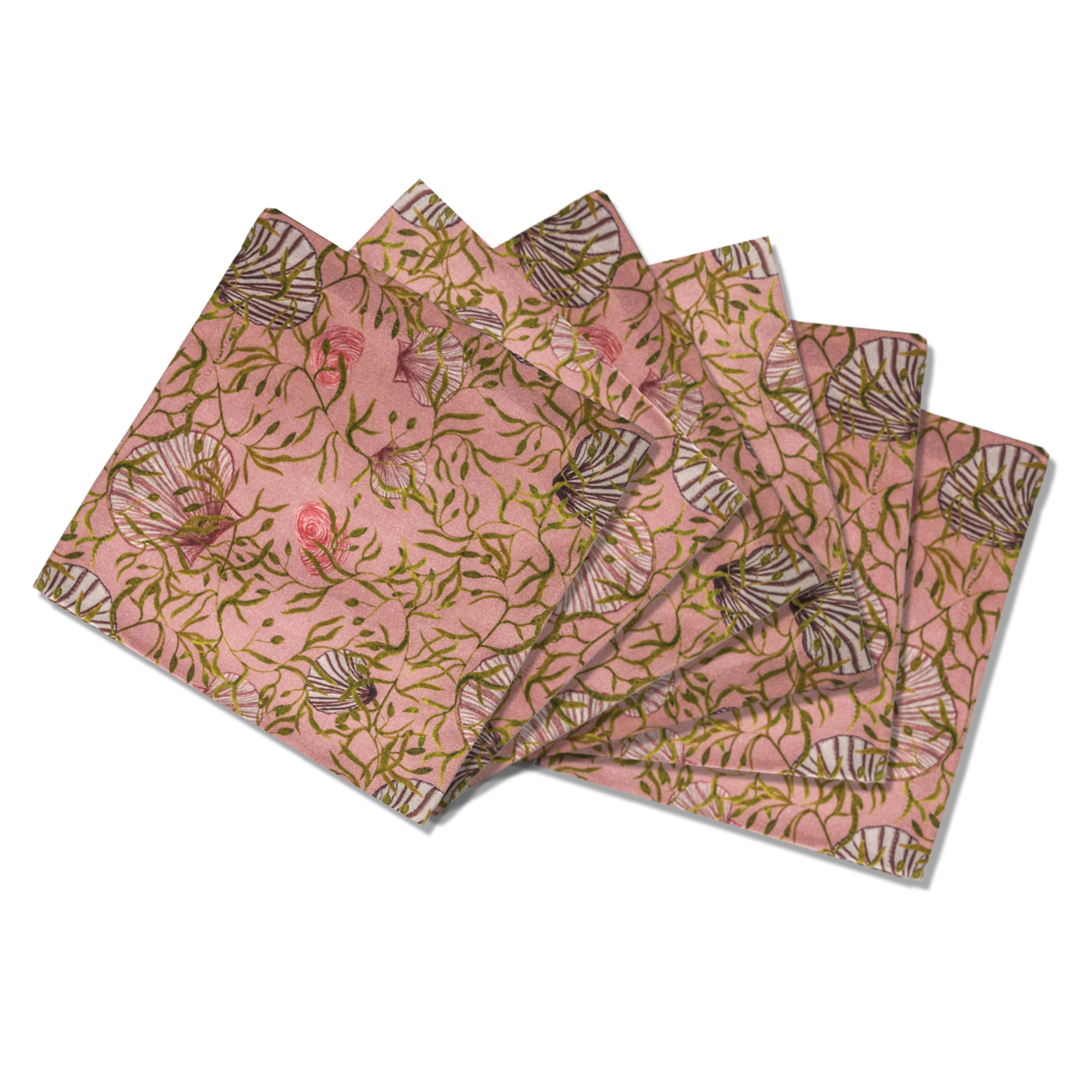 6 Napkins Mussels From Brussels Offcut Version