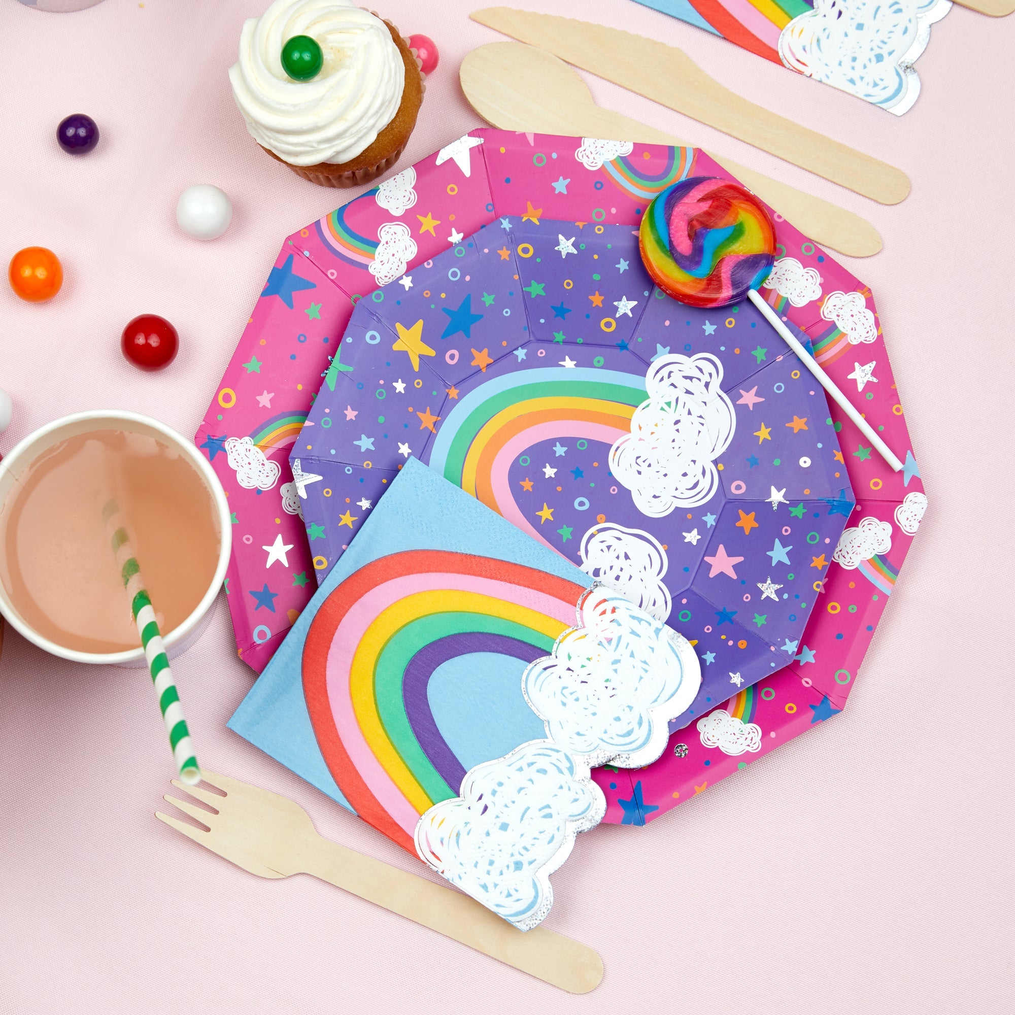 Sparkella X Rainbow Napkins (25 Per Pack)
