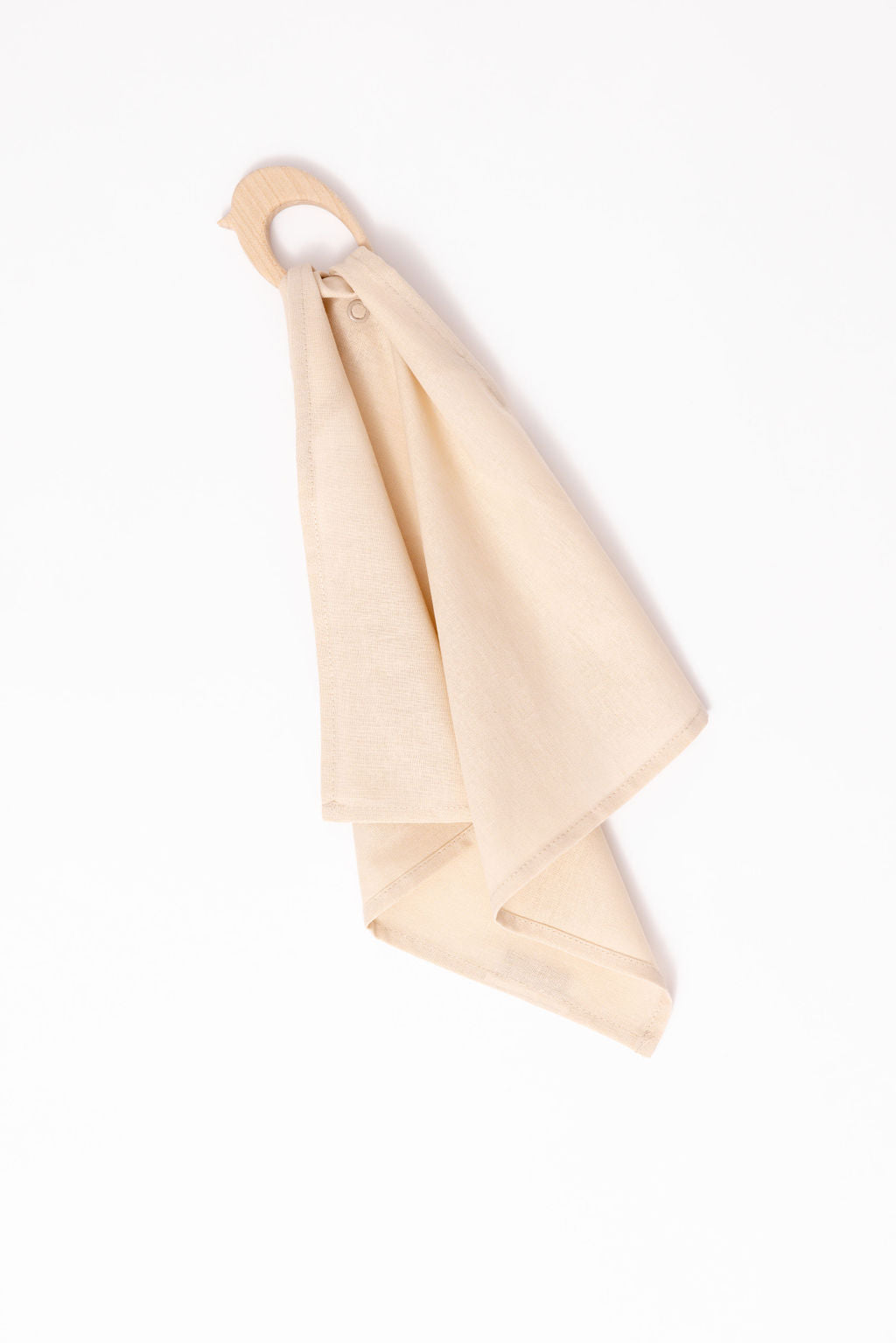 Sparrow - Linen + Maple Ring Teether