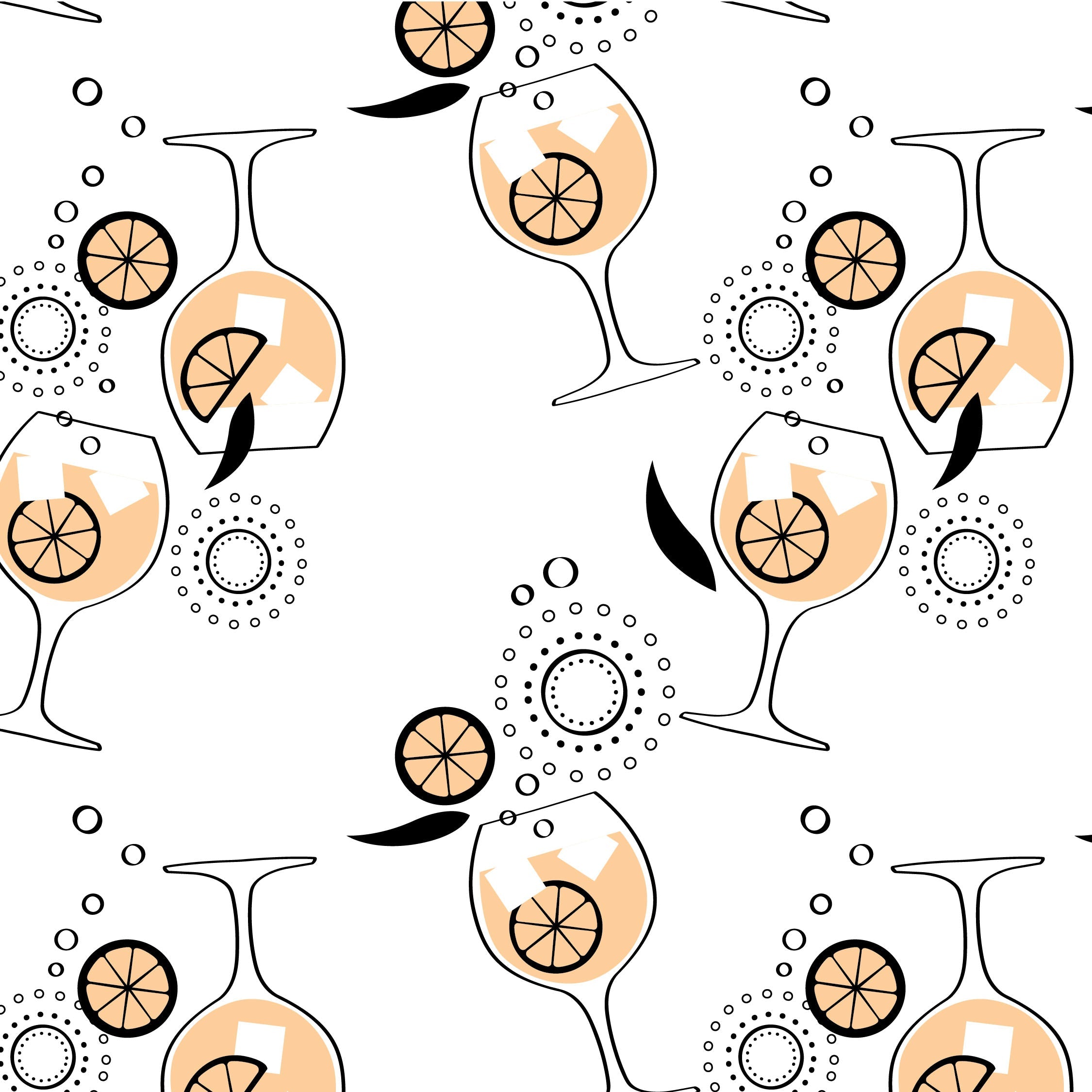 Amalfi Coast Aperol Spritz White Two-piece Set