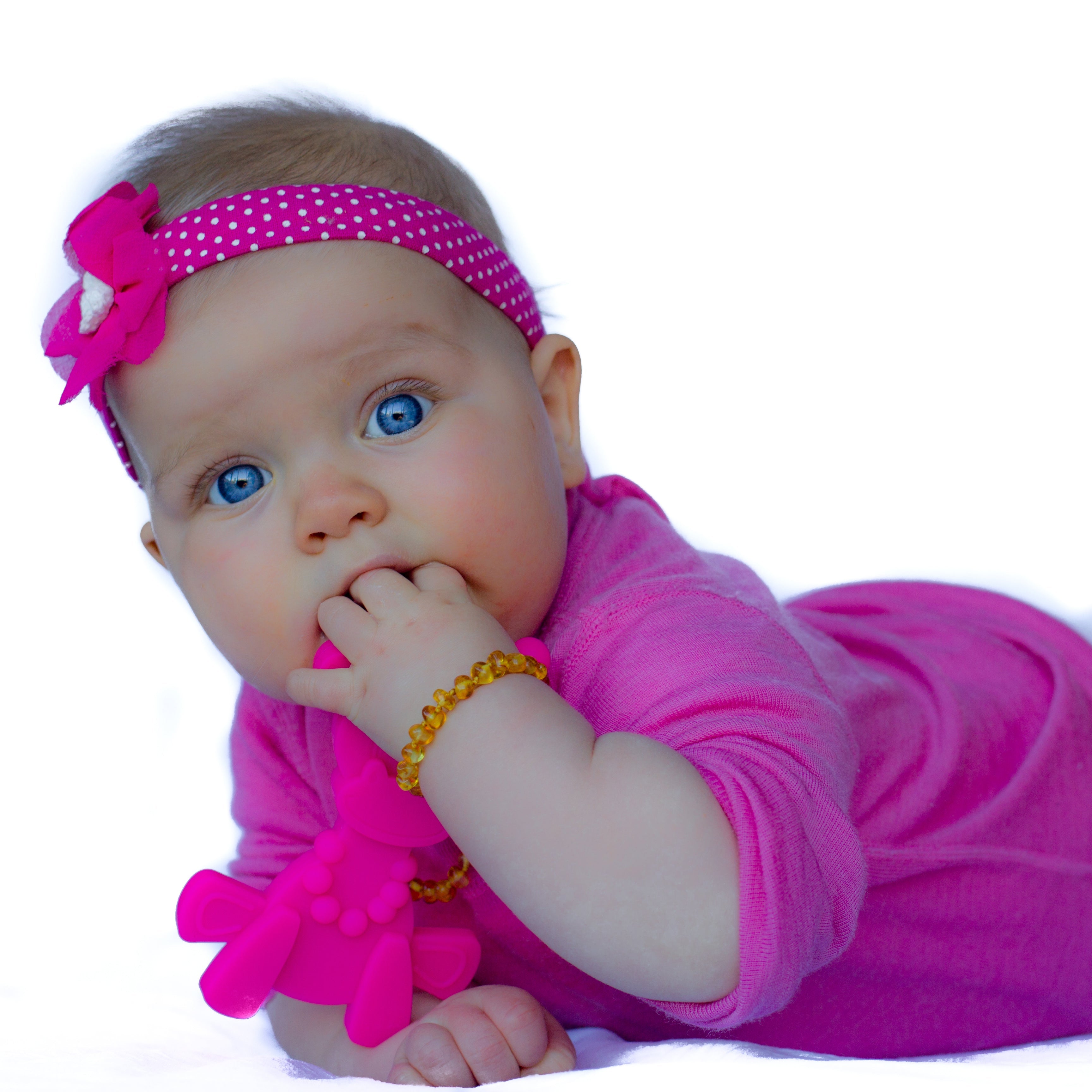 Little Bambam Baby Teething Toy - Magenta