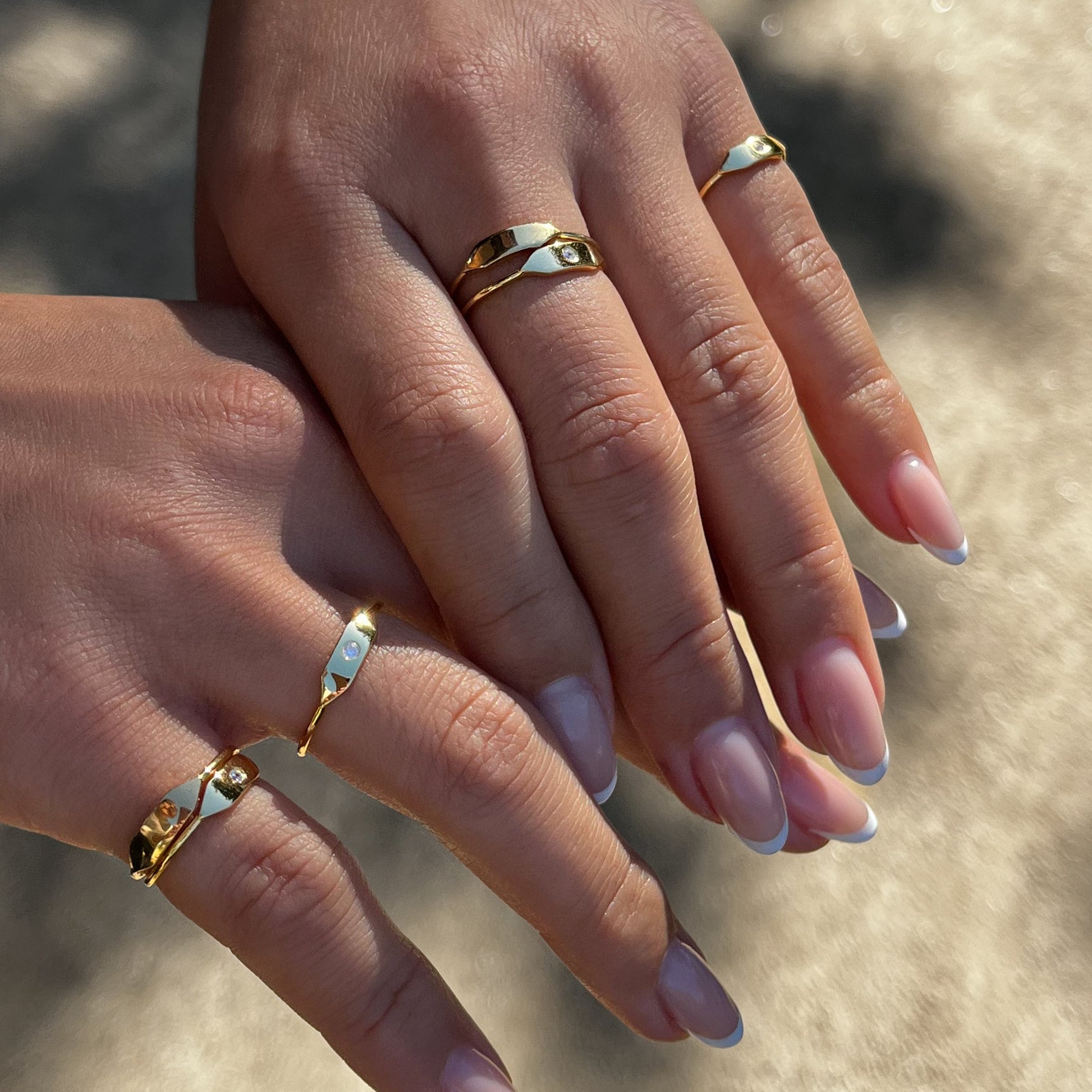 Stacking Signet Ring With Stone