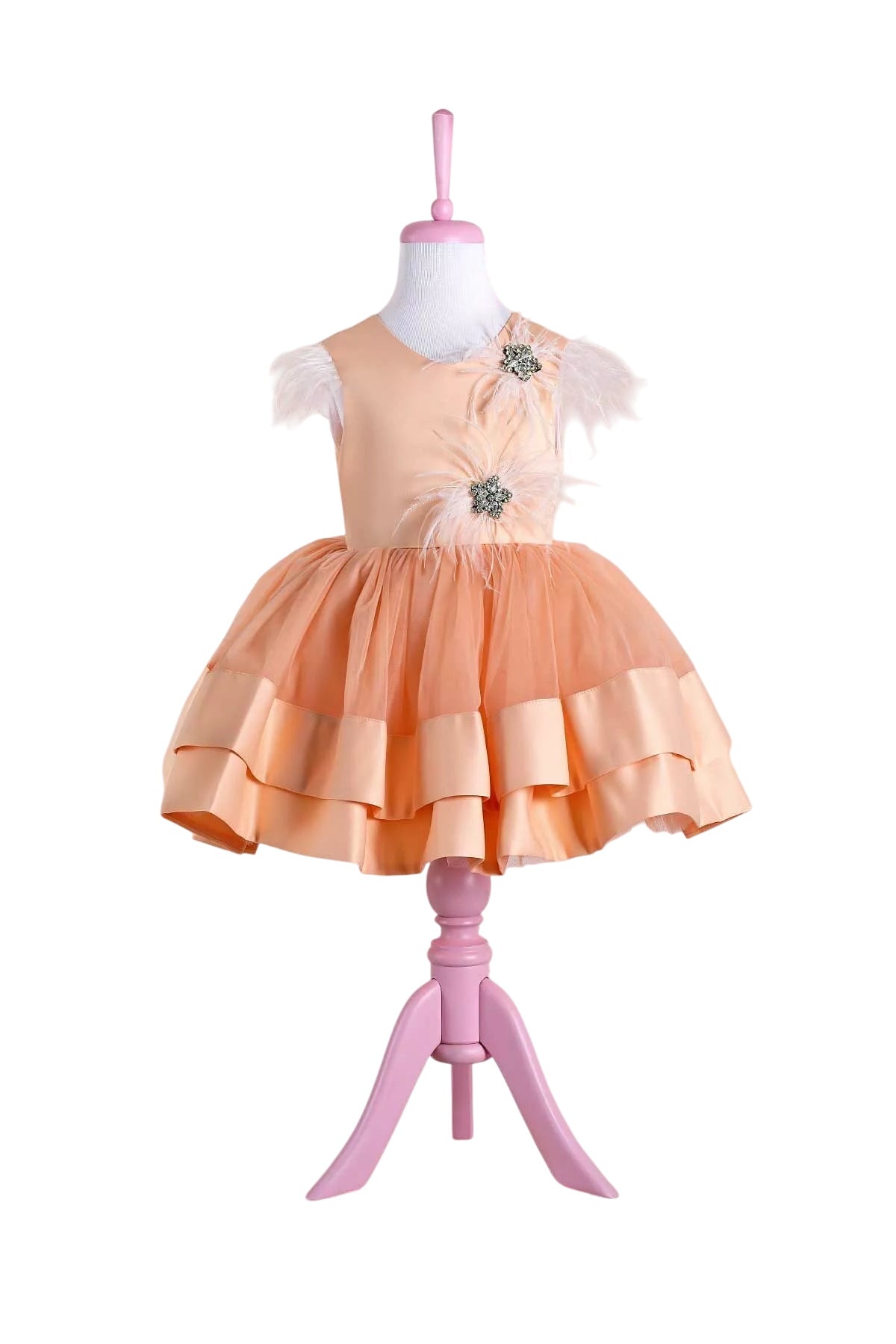 Star Salmon Party Dress