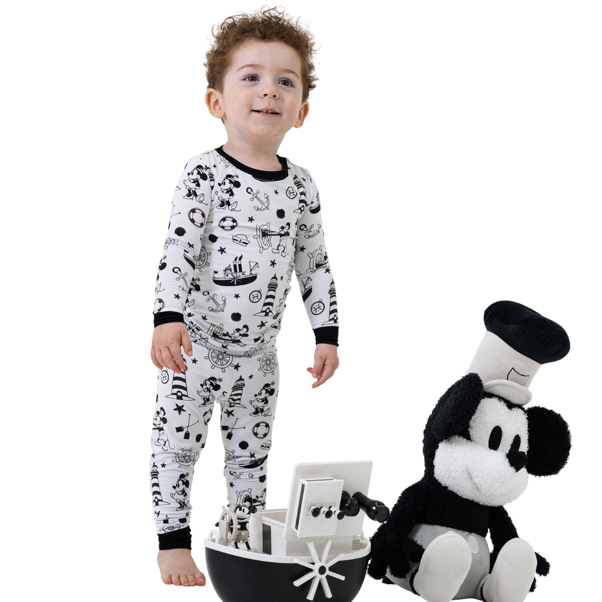 Steamboat Willie Long Sleeve Pajamas