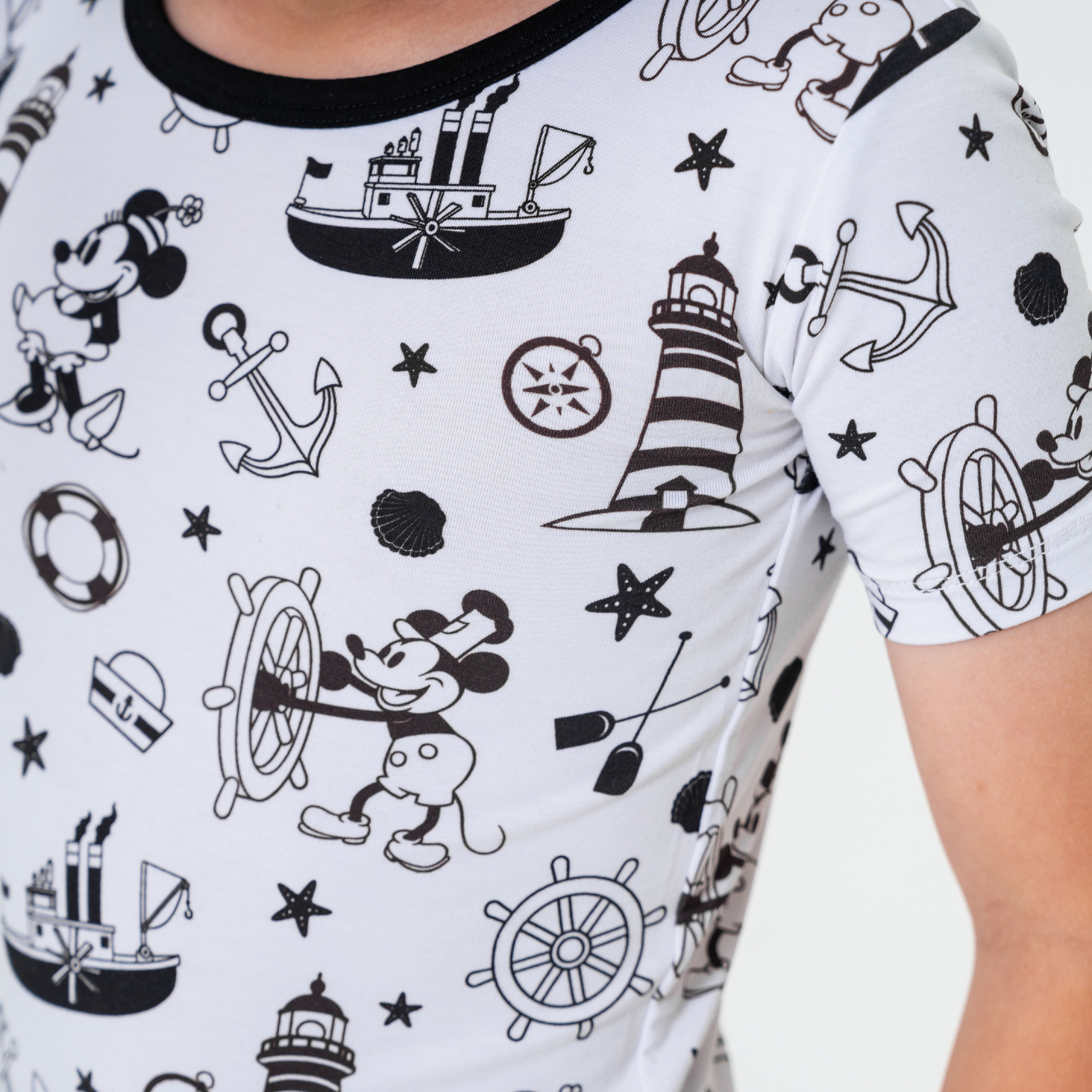 Steamboat Willie Short Sleeve Pajamas