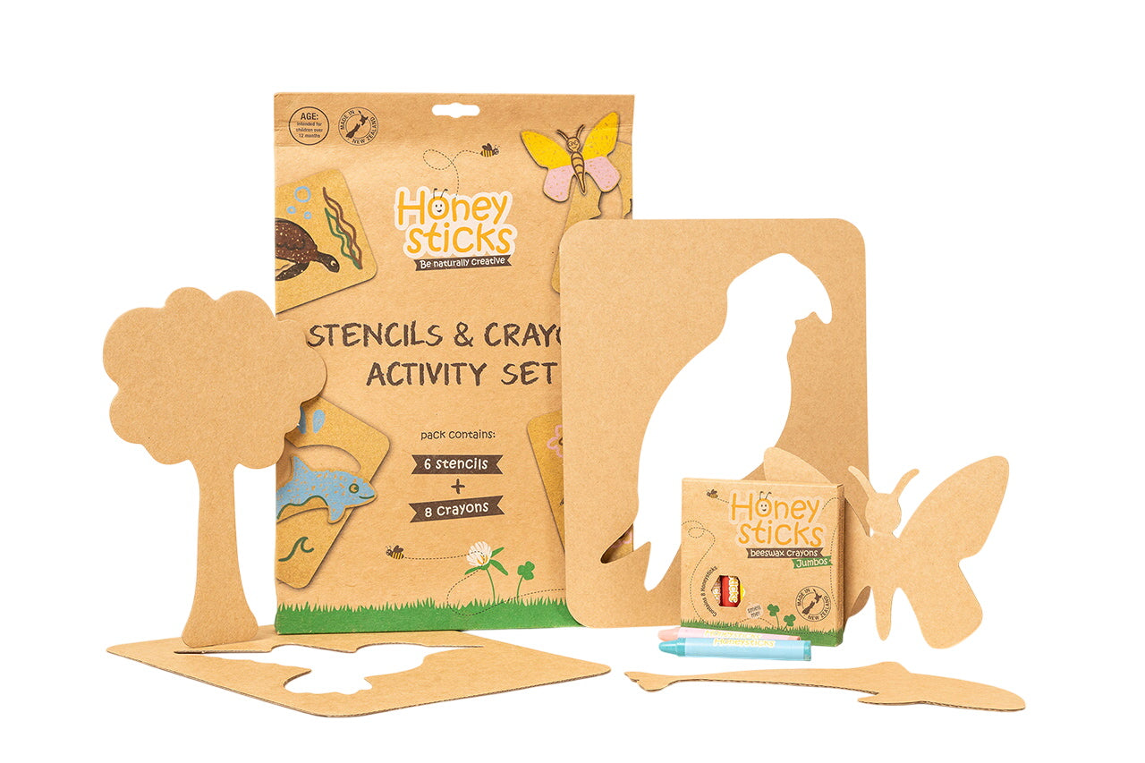 Stencils And Crayons Activity Set