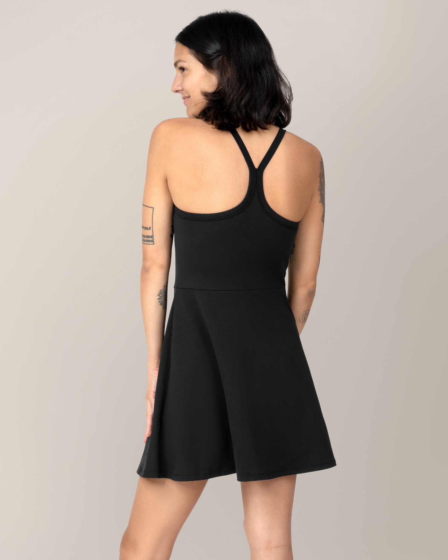 Stevie Active Racerback Nursing Dress | Black