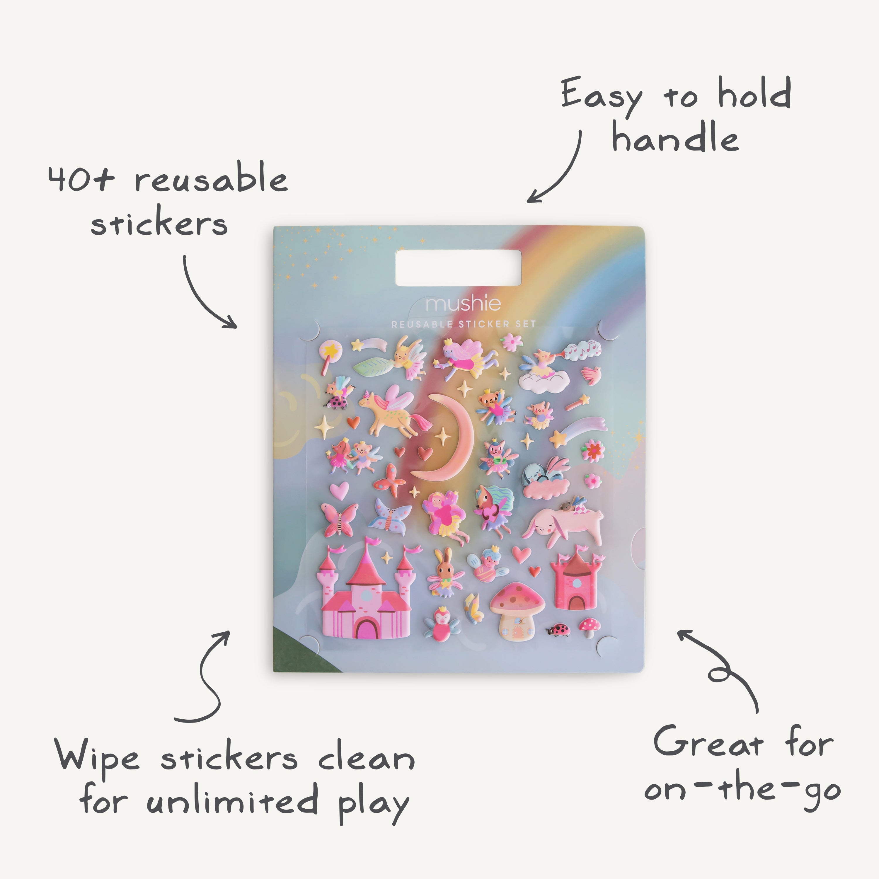 Reusable Fairies Sticker Set