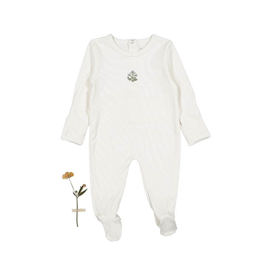 The Embroidered Romper - Zara Blue