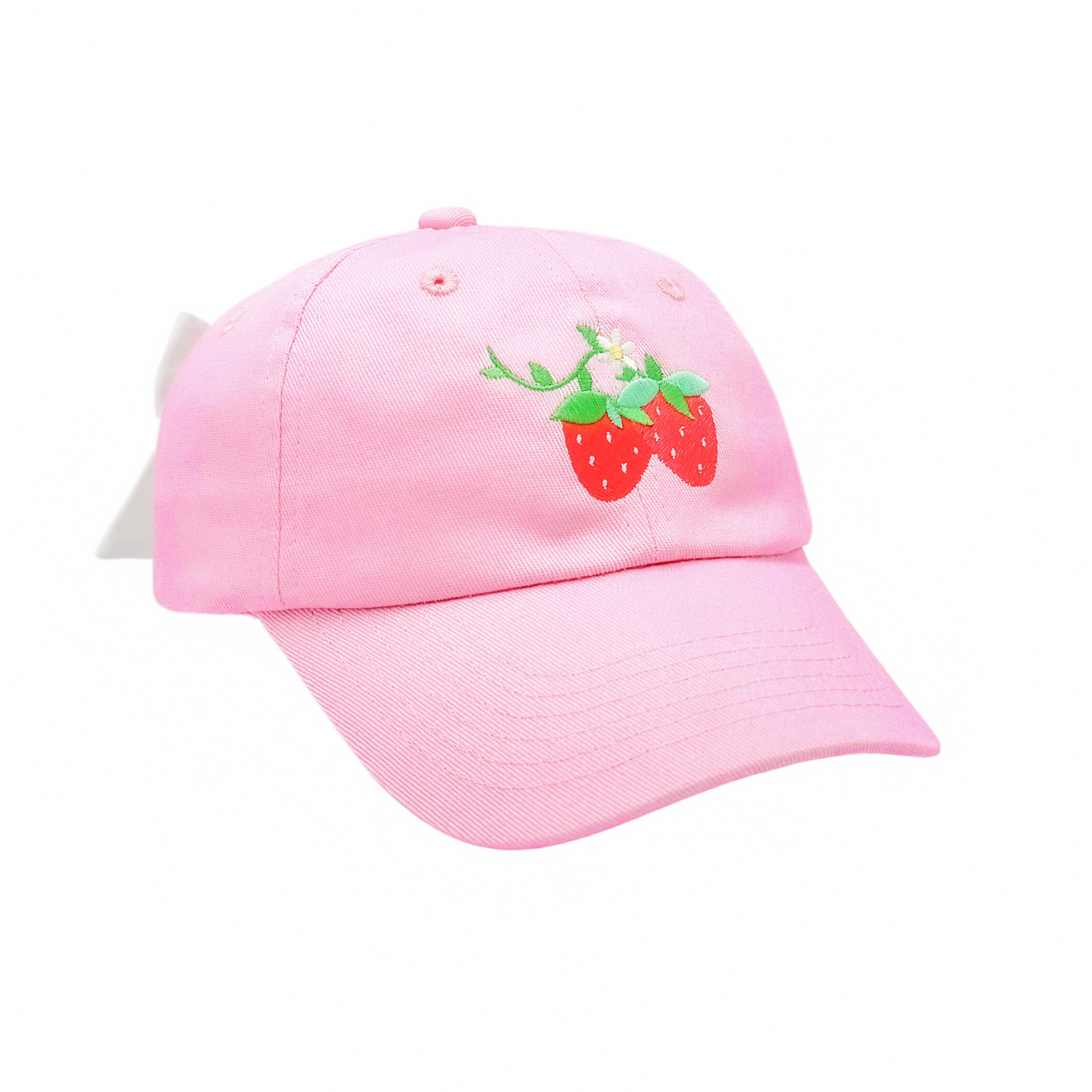 Strawberry Bow Baseball Hat (baby/toddler, Youth)