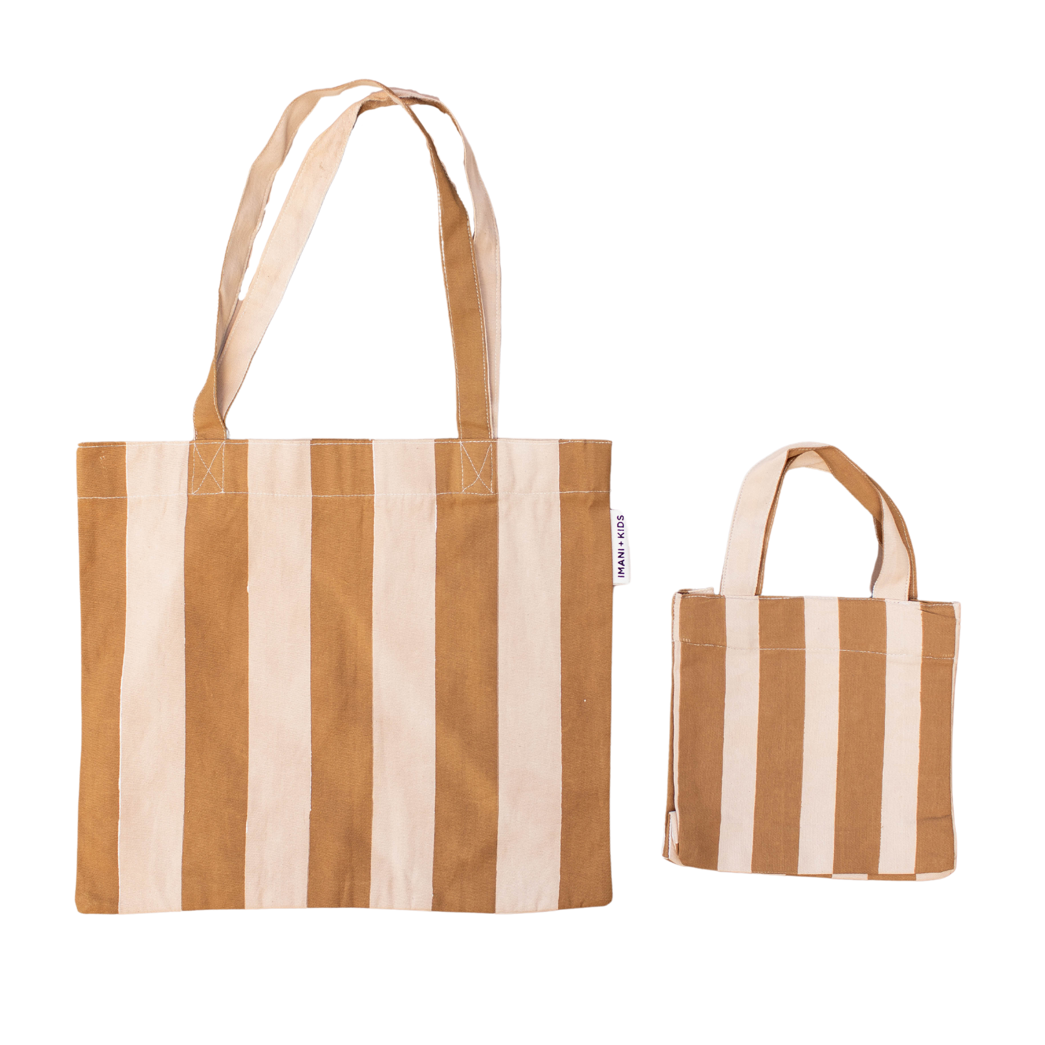 Striped Mommy + Me Tote
