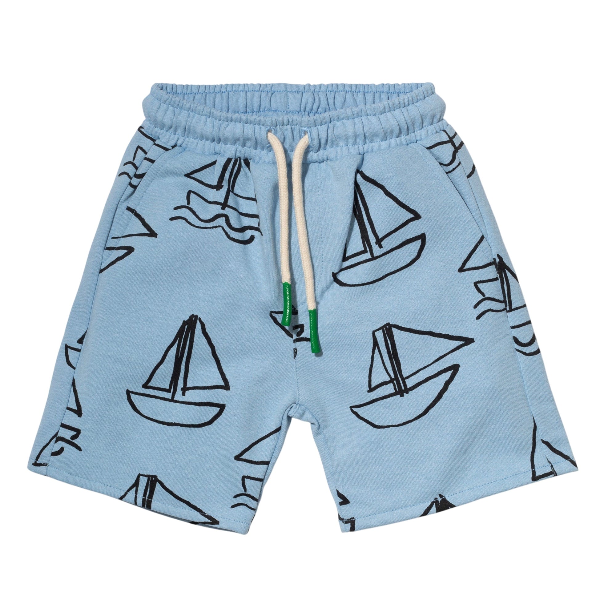 Recycled Cotton Sailboat Kid Short
