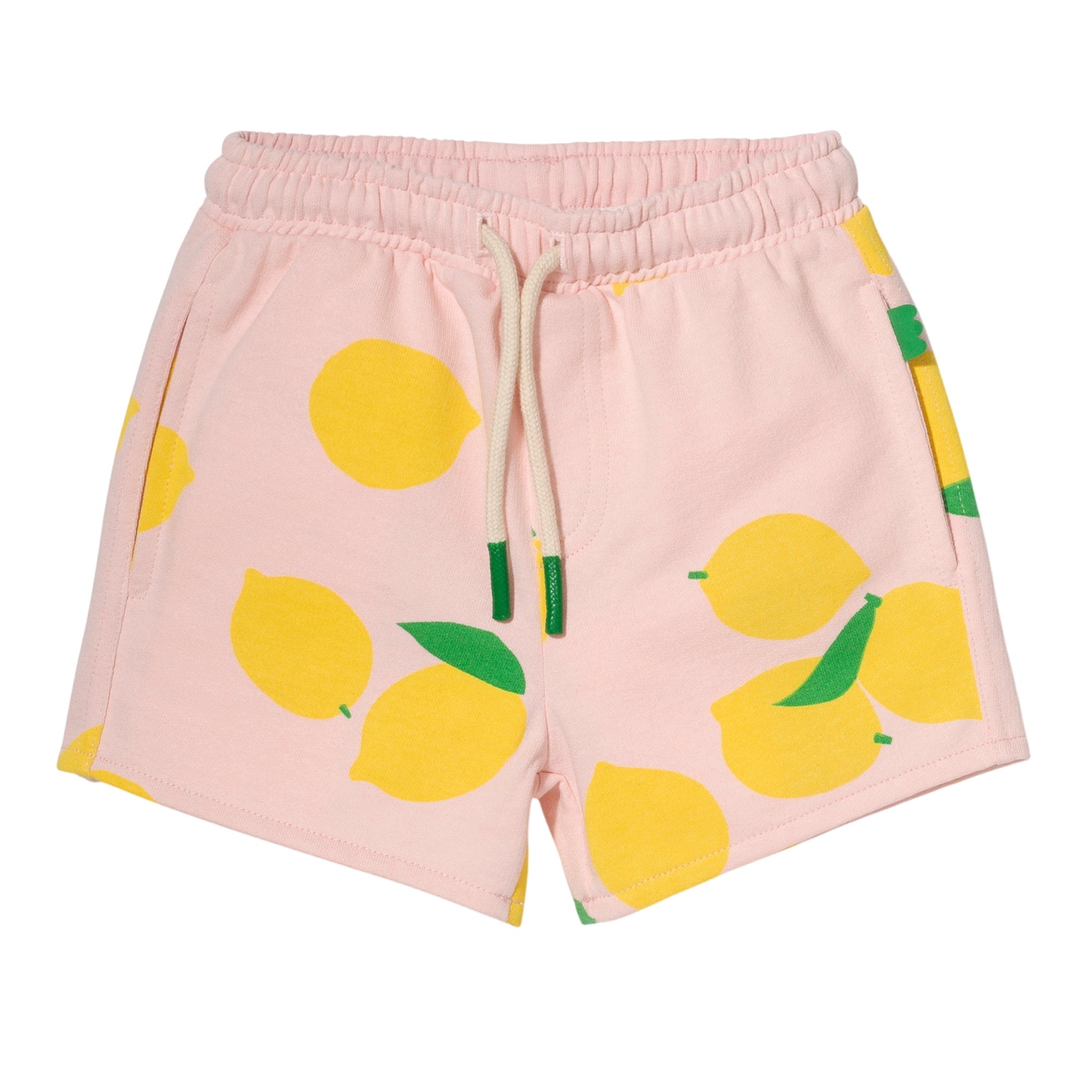 Recycled Cotton Lemon Cropped Kid Short