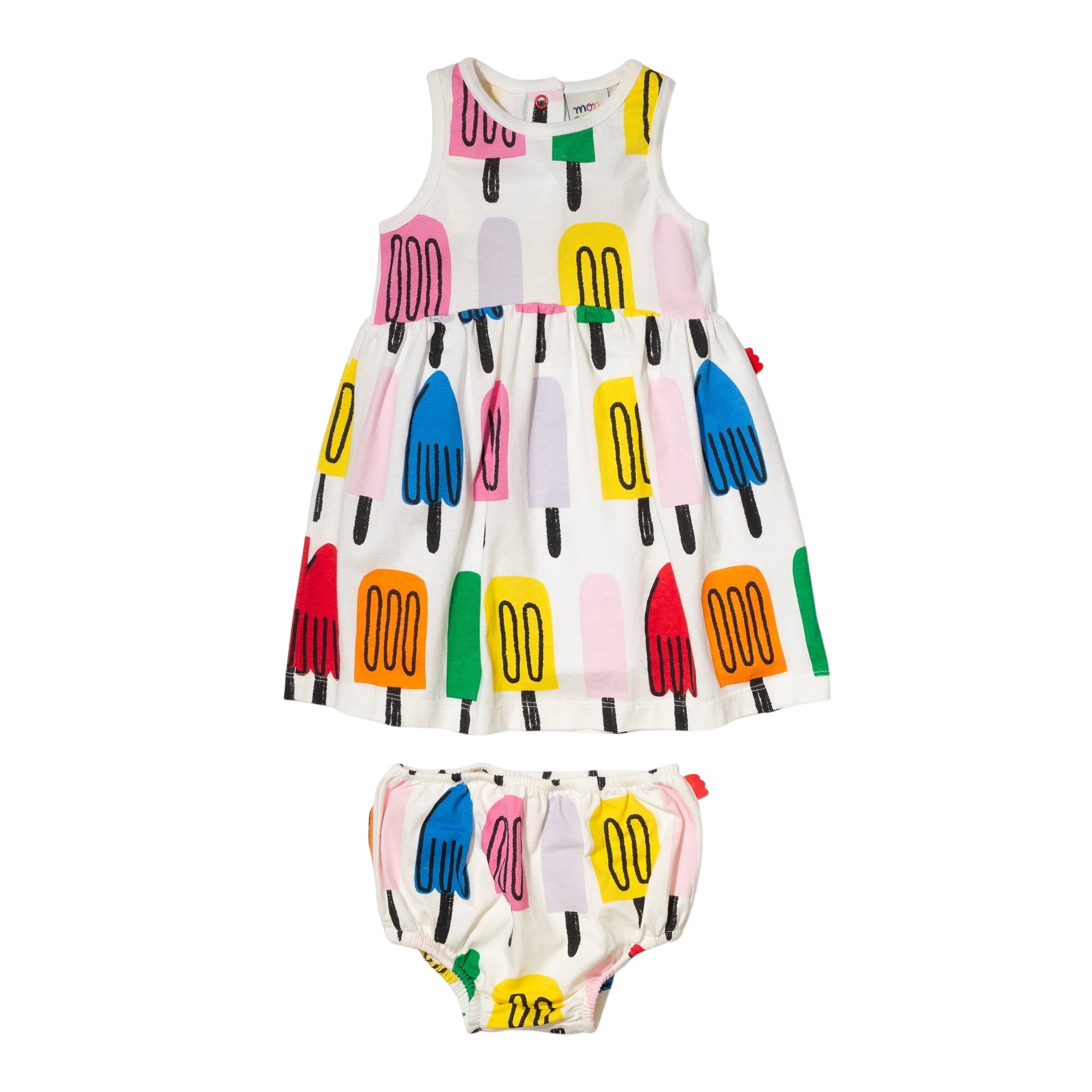 Recycled Cotton Ice Pop Baby Tank Dress