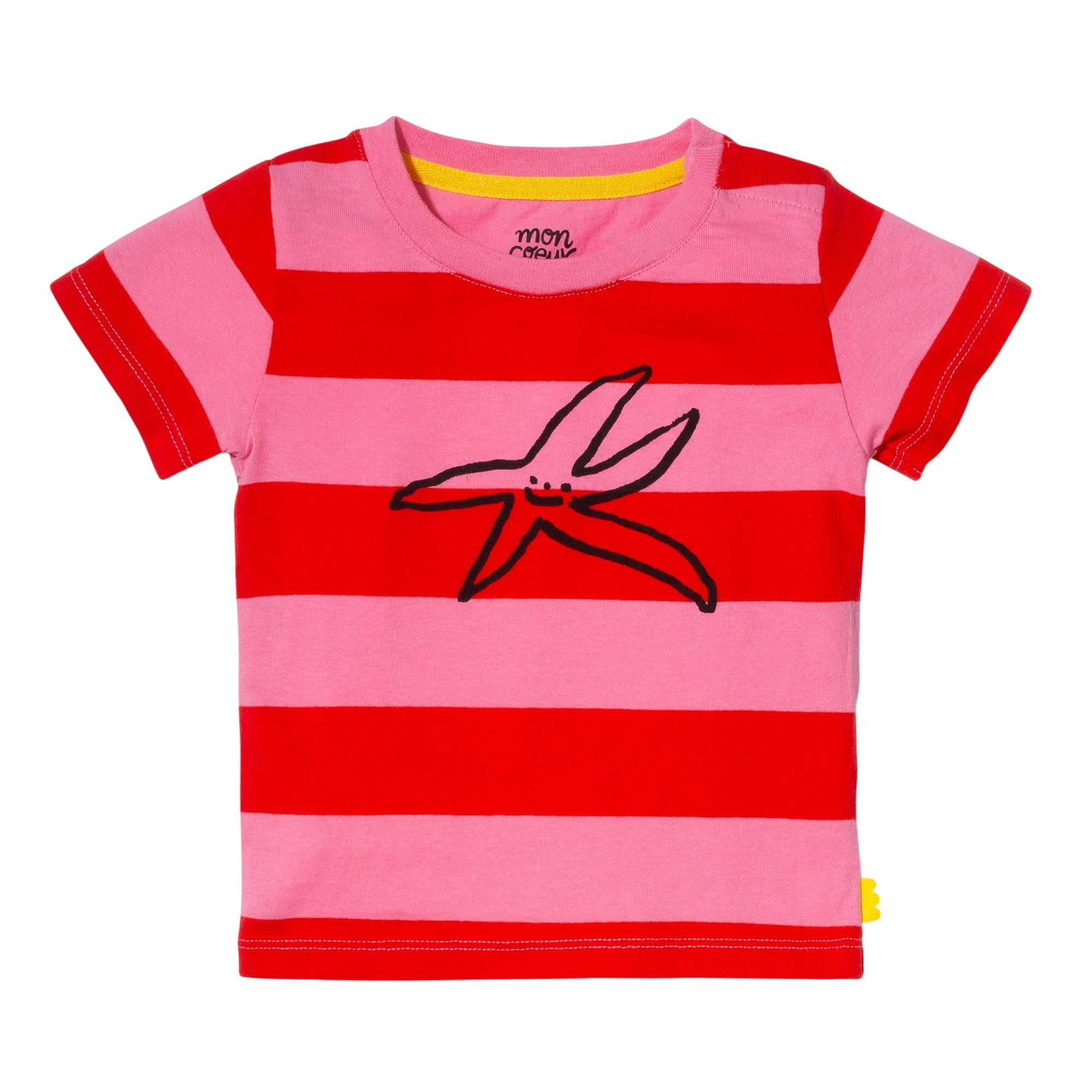 Recycled Cotton Stripe Starfish Baby T-shirt