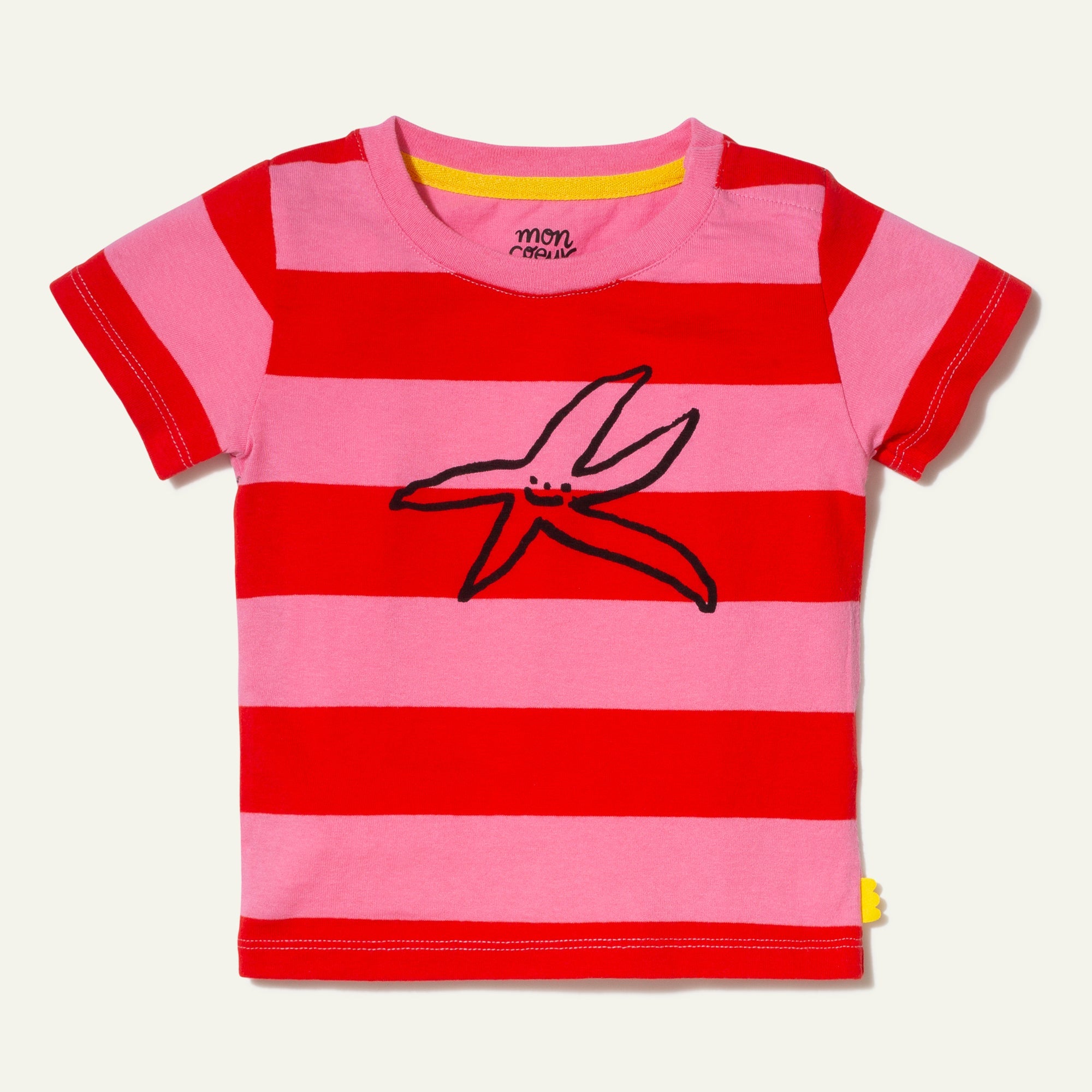 Recycled Cotton Stripe Starfish Baby T-shirt
