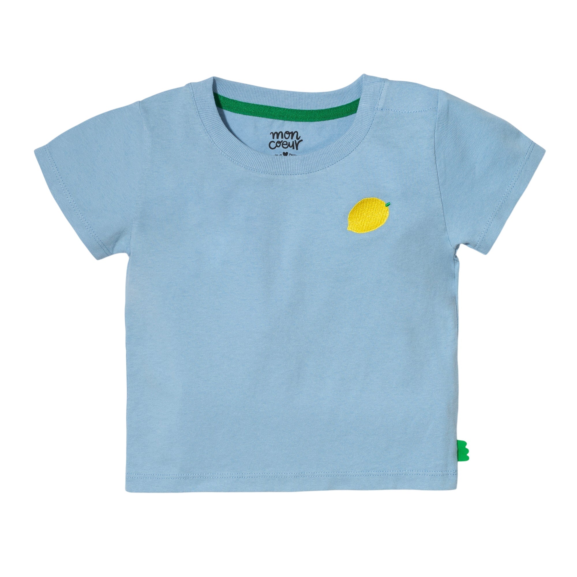 Recycled Cotton Blue Lemon Kid T-shirt