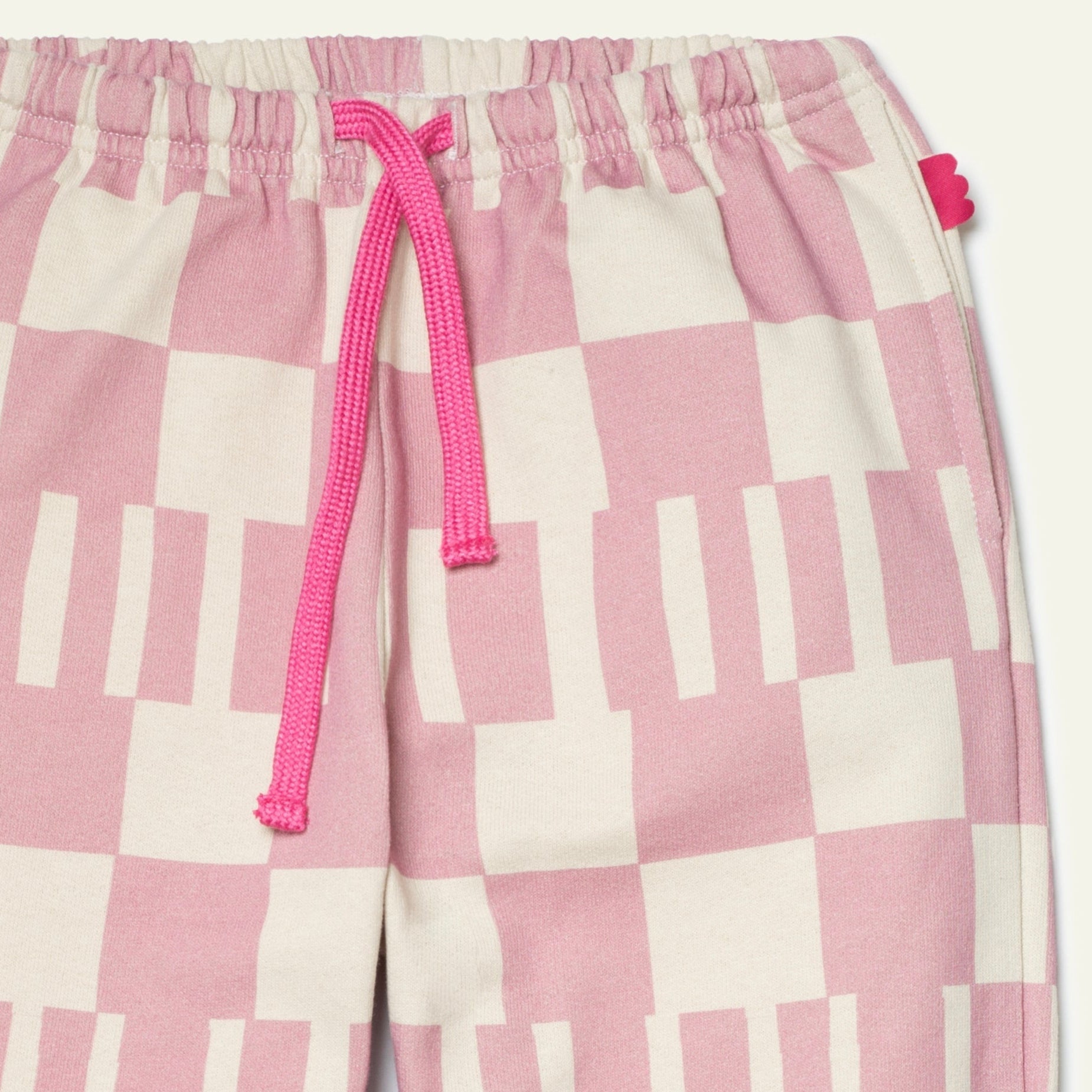 Recycled Cotton Pink Block Jogger