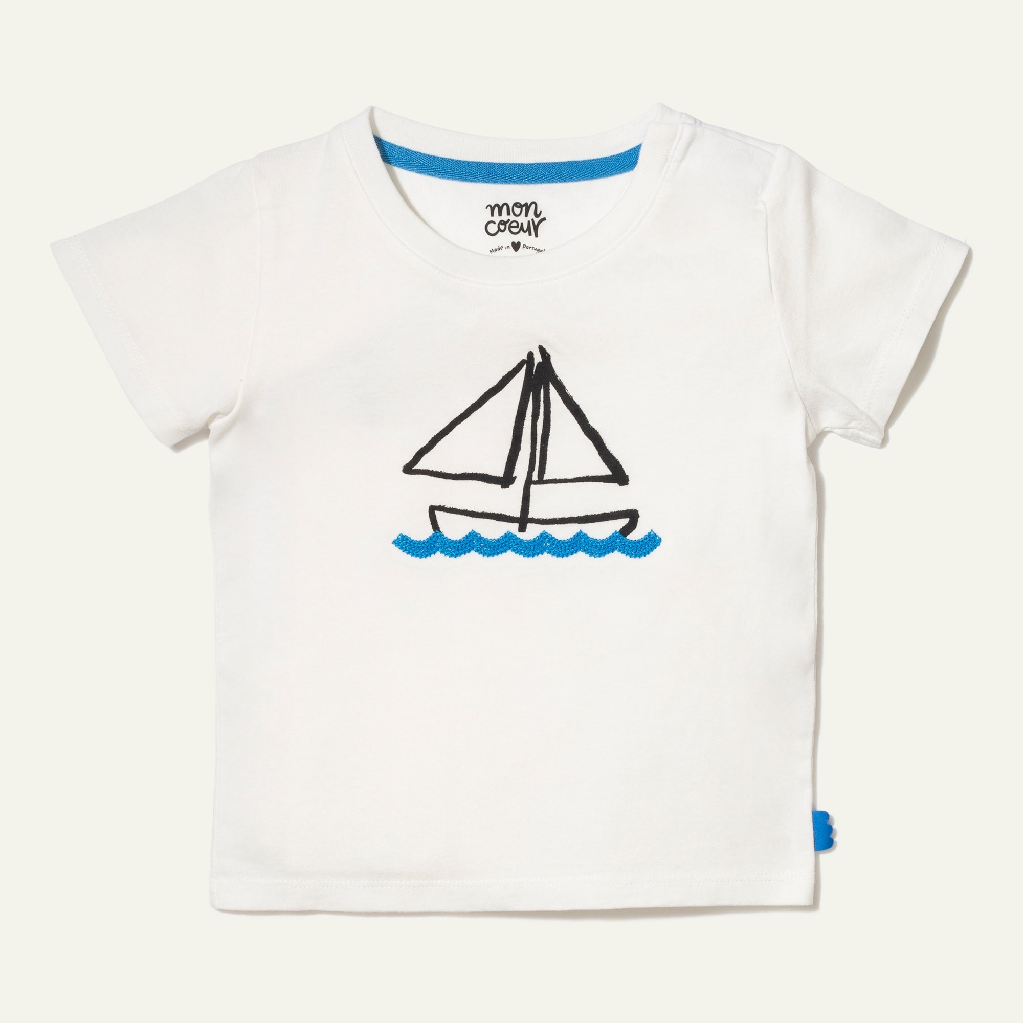 Recycled Cotton Sail Away Baby T-shirt