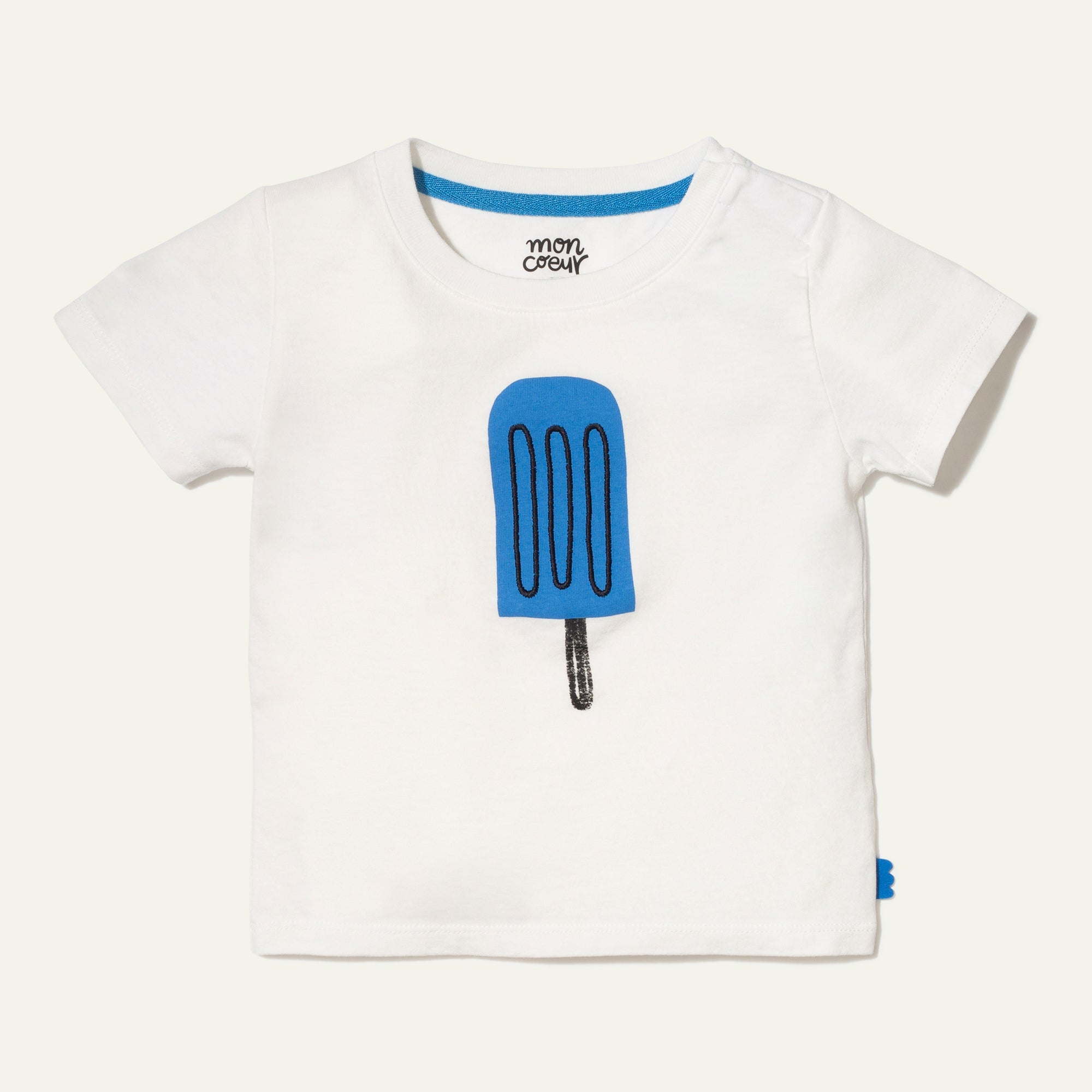 Recycled Cotton Blue Ice Pop Baby T-shirt