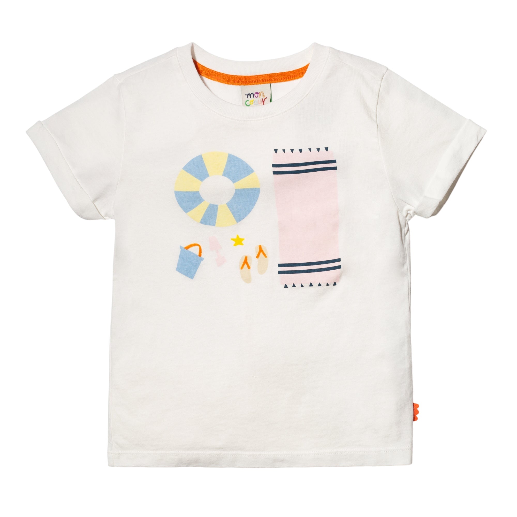 Recycled Cotton Pink Beach Party Kid T-shirt