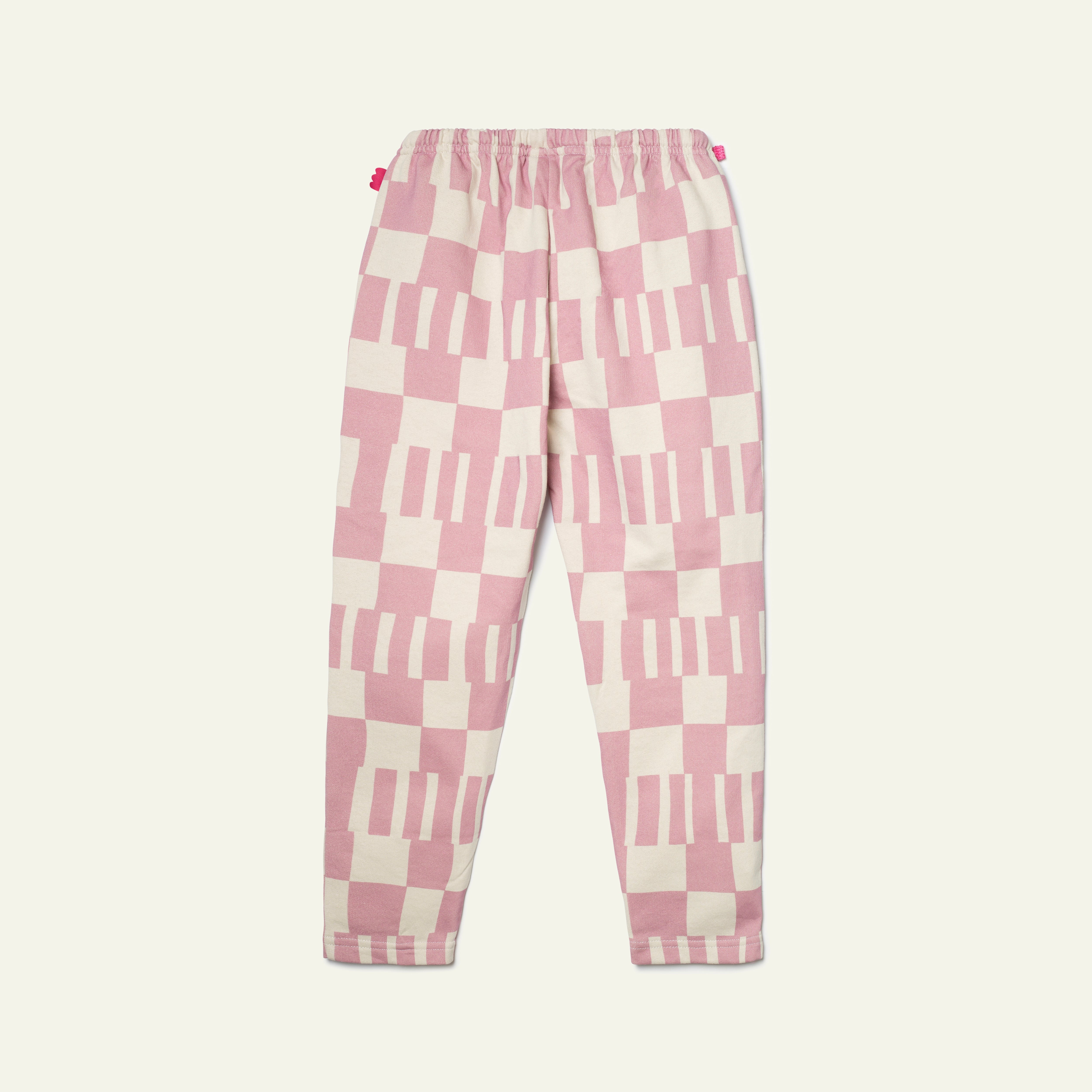 Recycled Cotton Pink Block Jogger