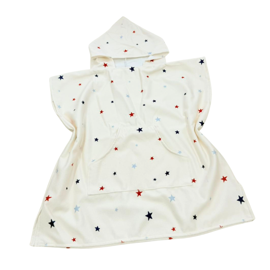 Little Fireworks Toddler & Kids Hooded Towel Pool Poncho