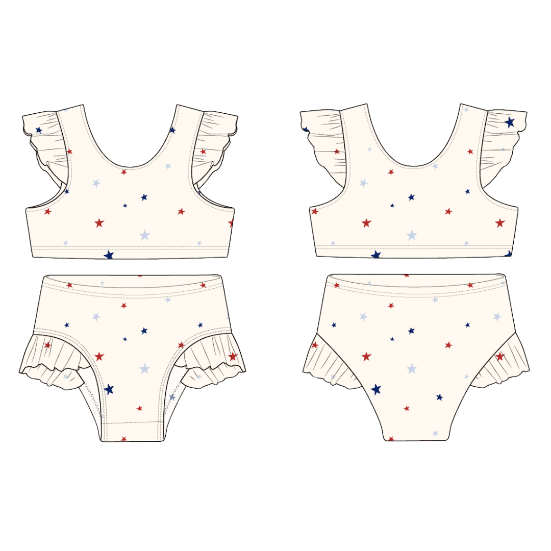 Little Fireworks Flutter Bikini