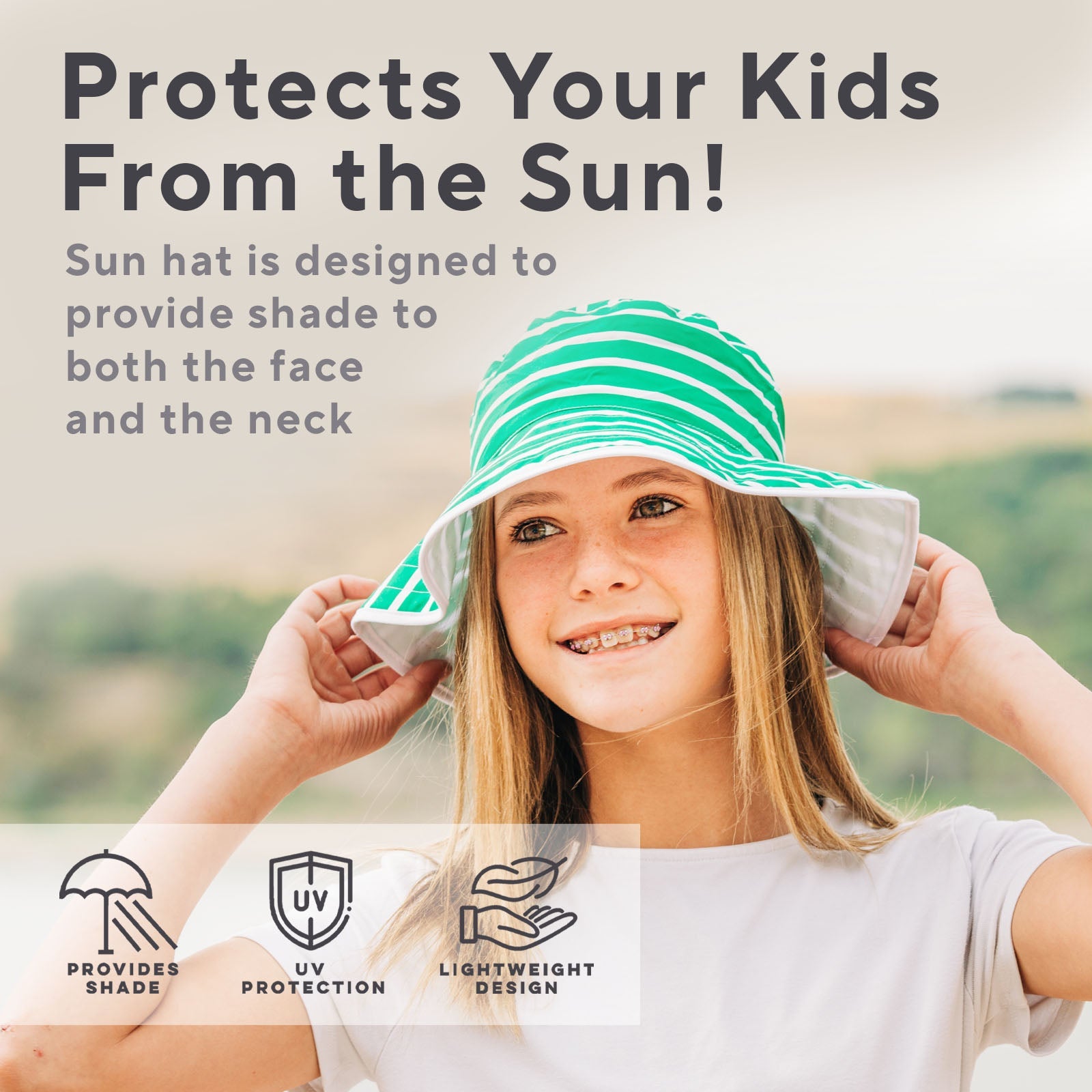 Childrens Sun Hats - Reversible Upf 50+