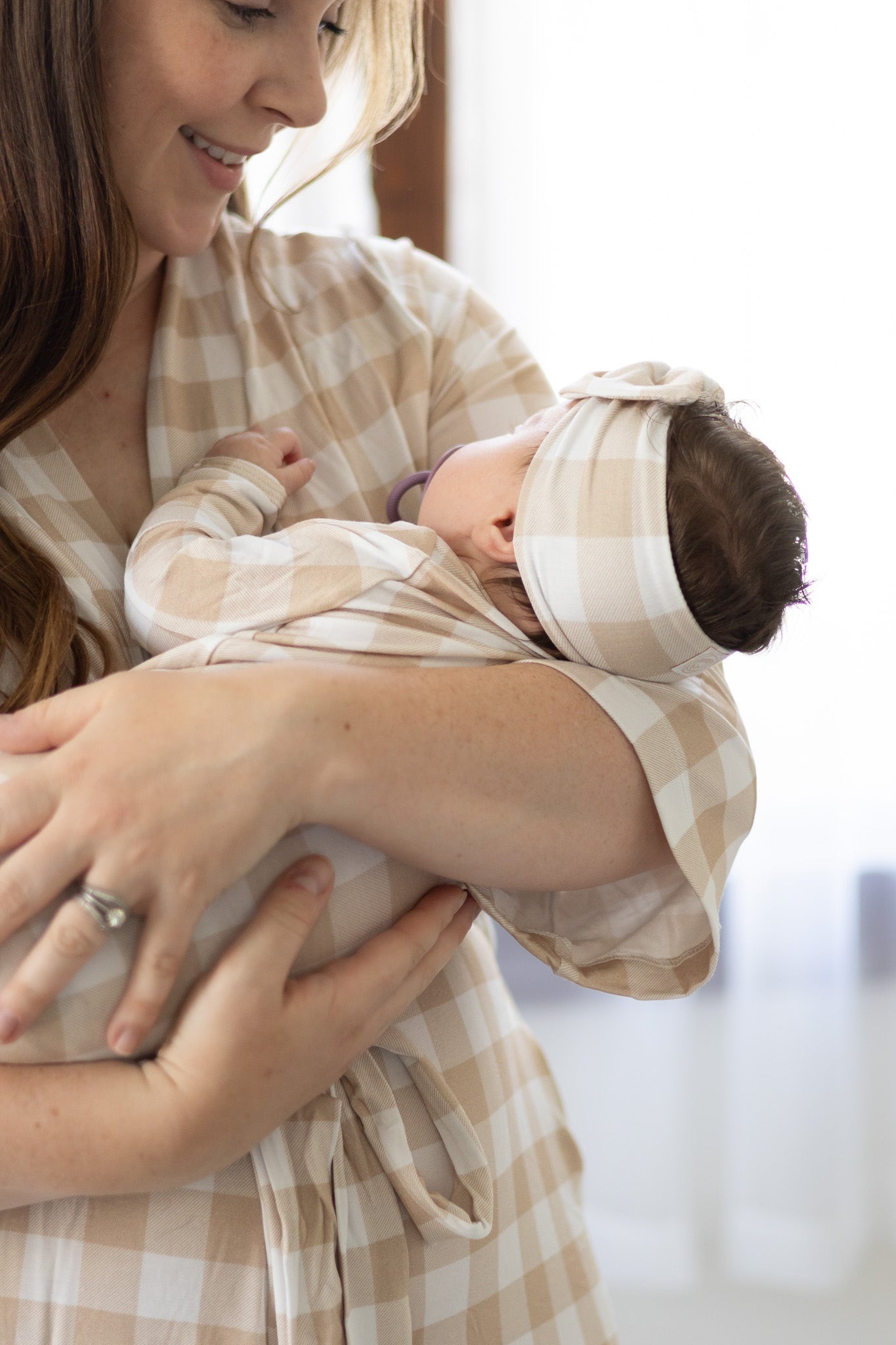 Mommy Robe - Sunday Picnic Sand