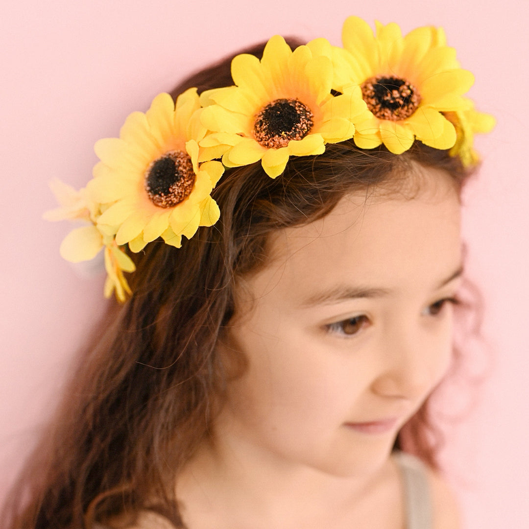 Soak Up The Sunflower Flower Crown (kids Size)