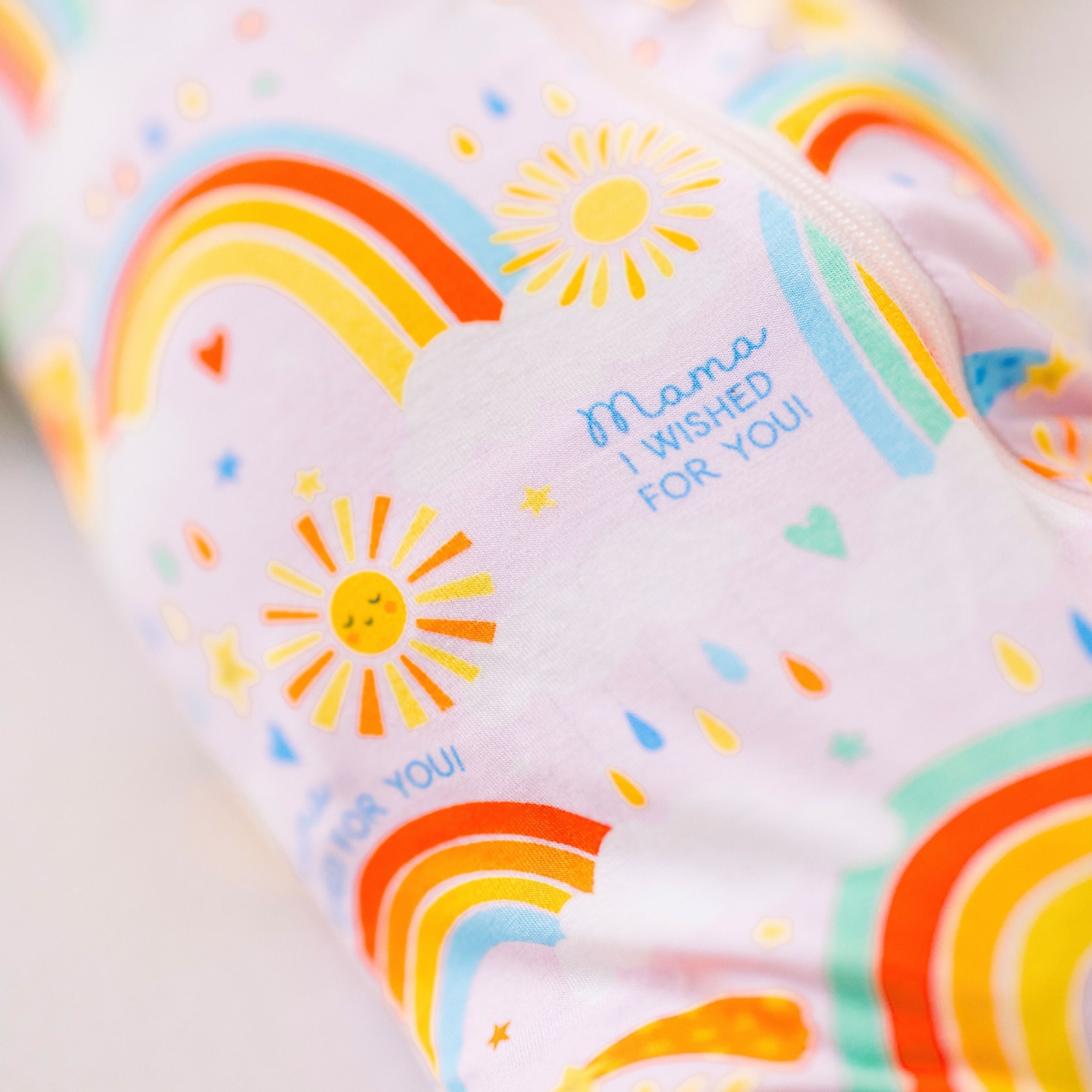 The Second-skin Footie | Here Comes The Sunshine (pink) | "mama, I Wished For You"