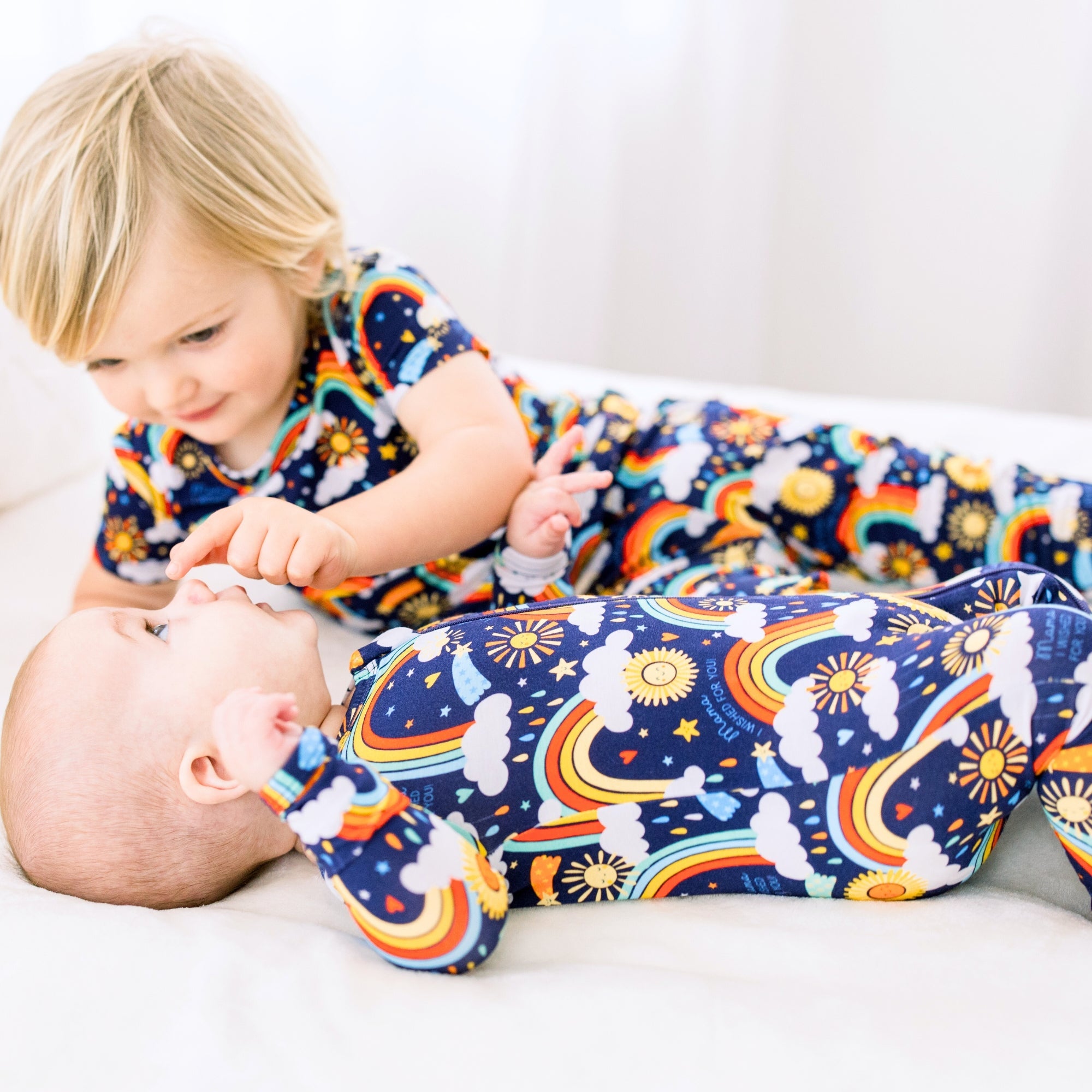 The Second-skin Footie | Here Comes The Sunshine (blue) | "mama, I Wished For You"