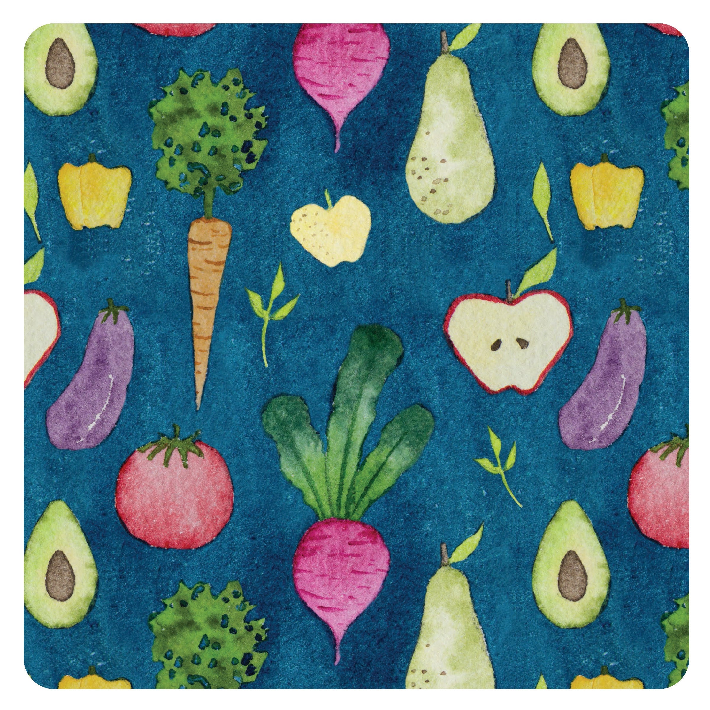 Organic Produce Splash Mat - A Waterproof Catch-all For Highchair Spills And More!