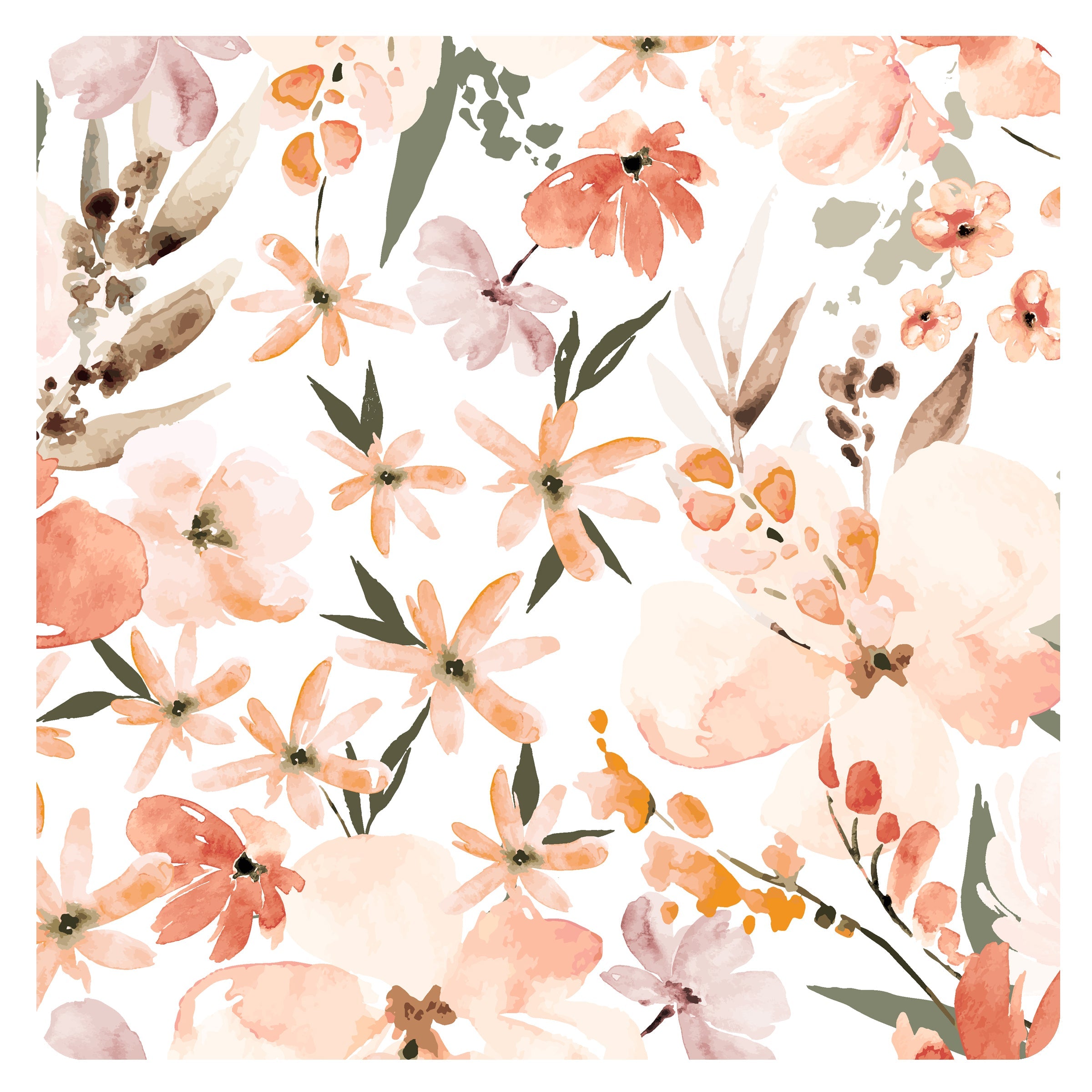 Peachy Dreams Splash Mat - A Waterproof Catch-all For Highchair Spills
