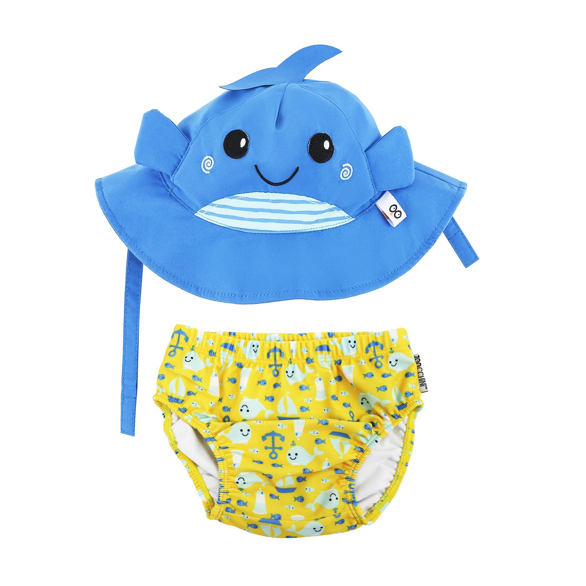 Baby Swim Diaper & Sun Hat Set - Willy The Whale