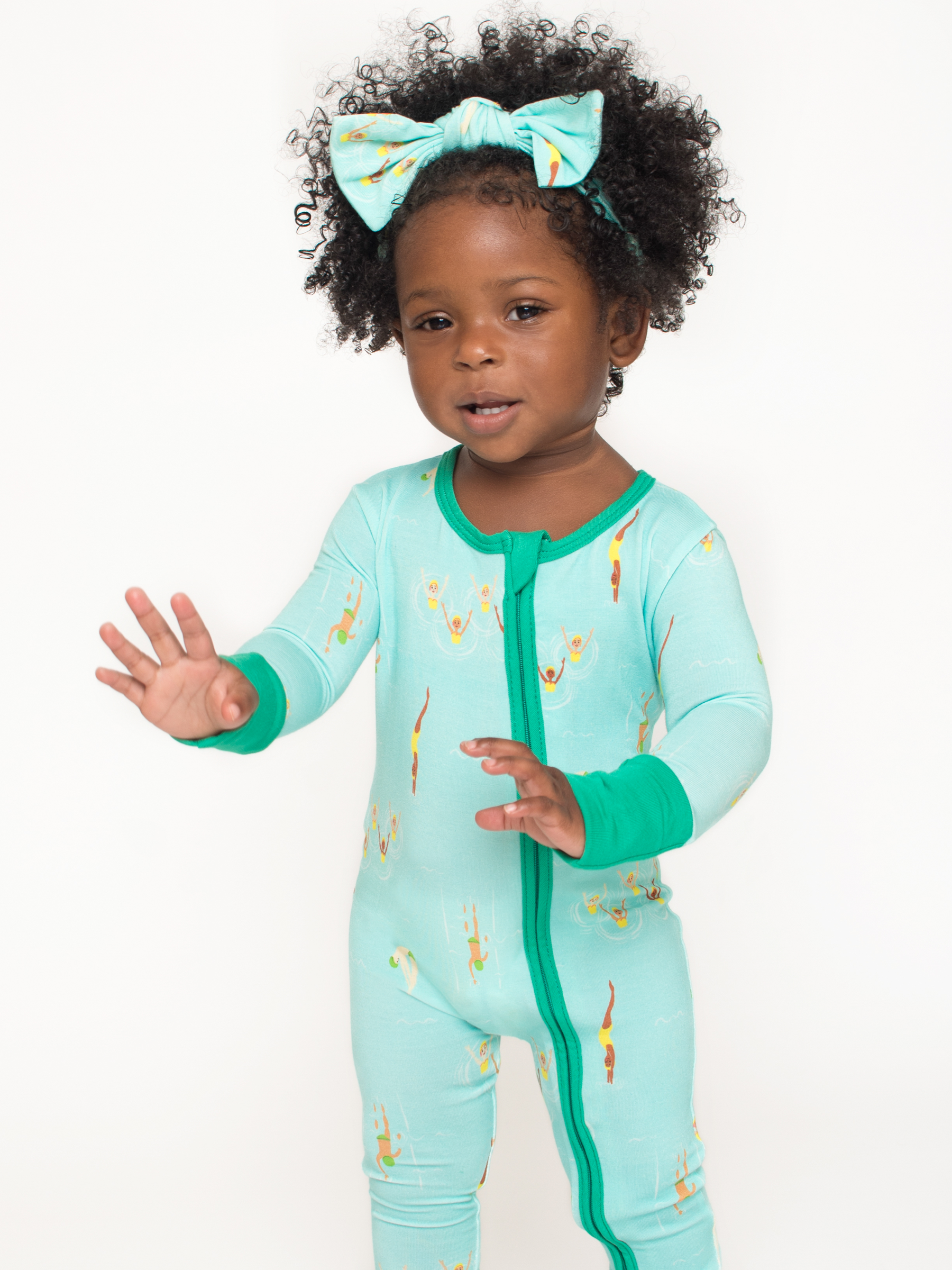 Swim Meet Zip Romper