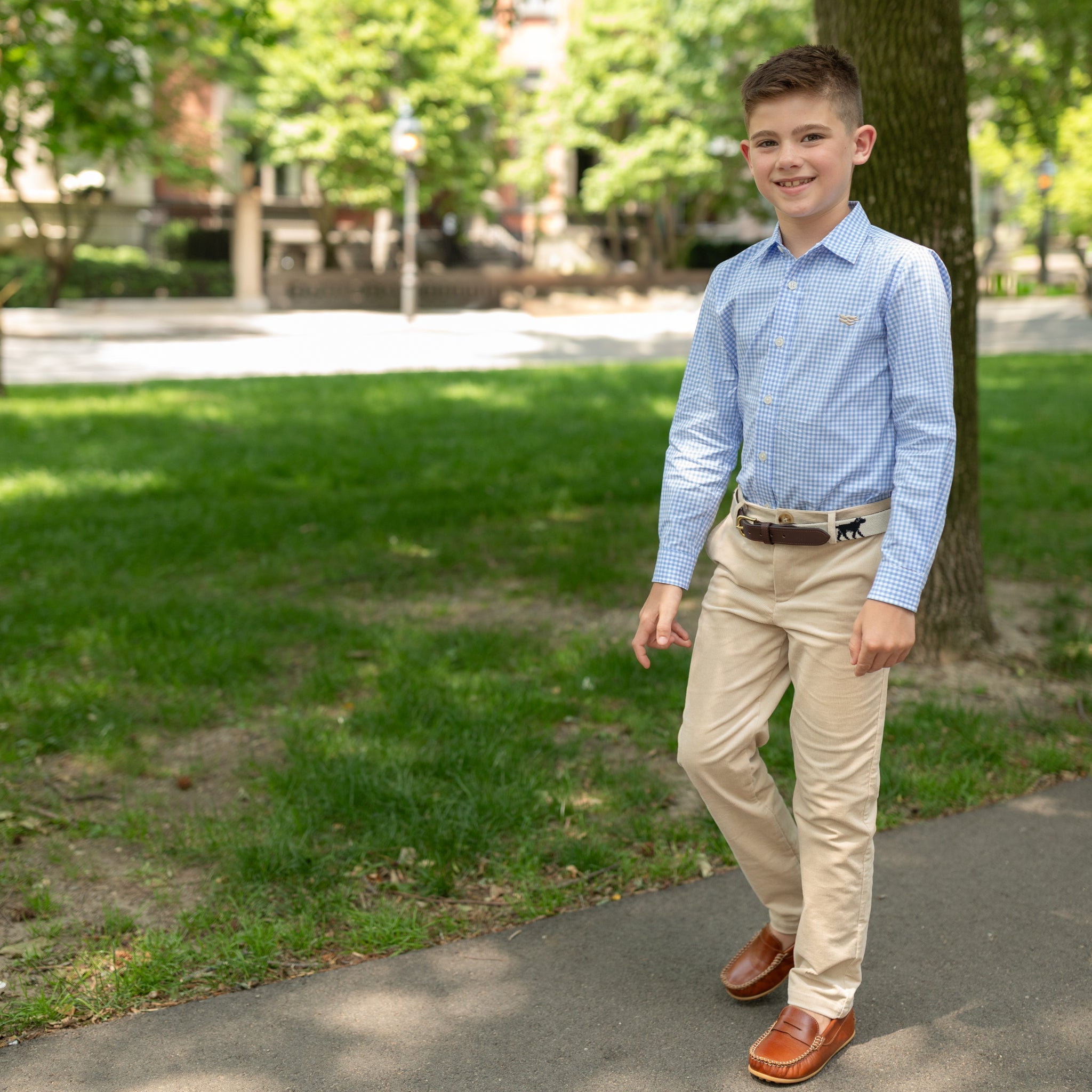 Bradford Trousers In King's Way Khaki Corduroy