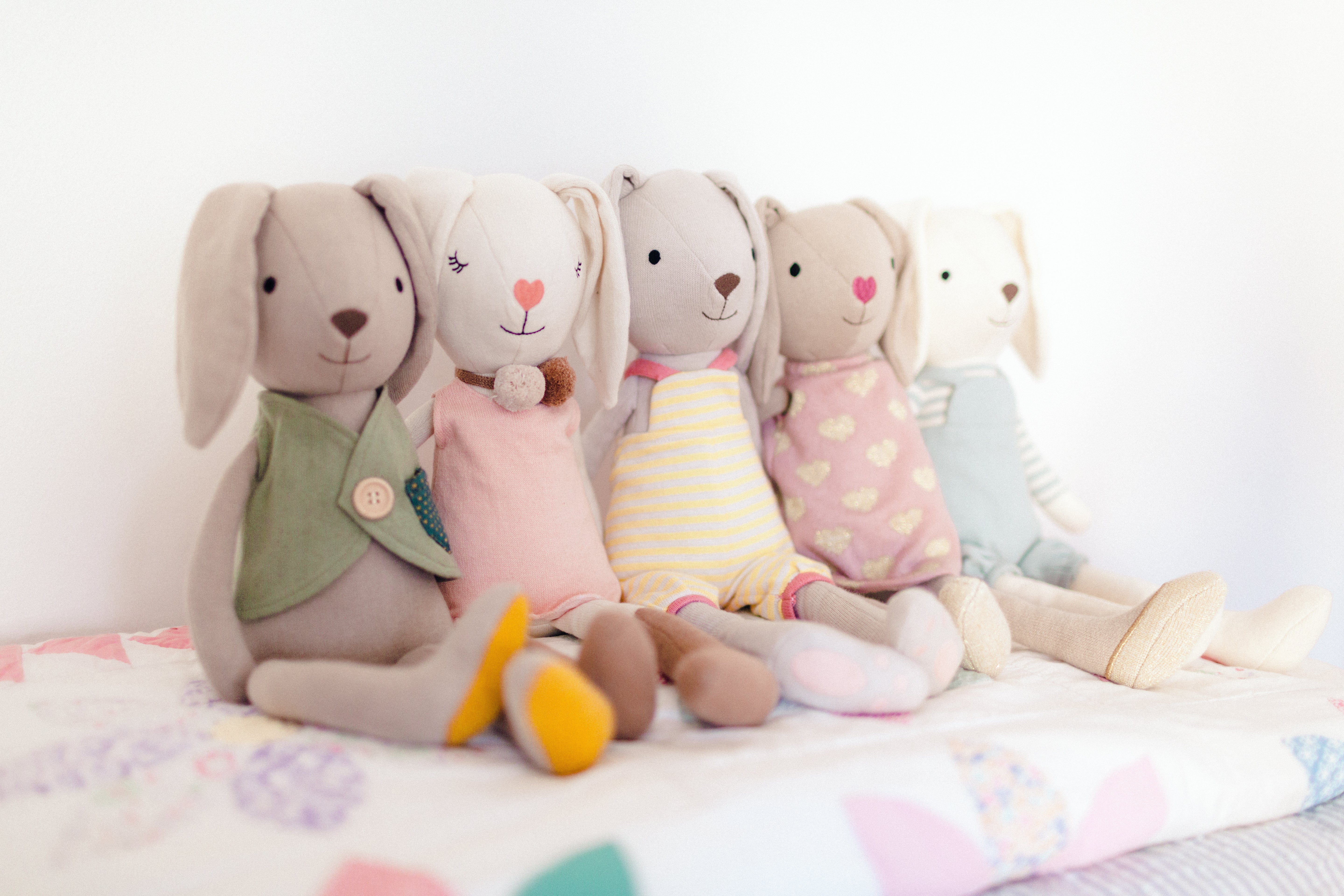 Knit Bunny Plush - Luca