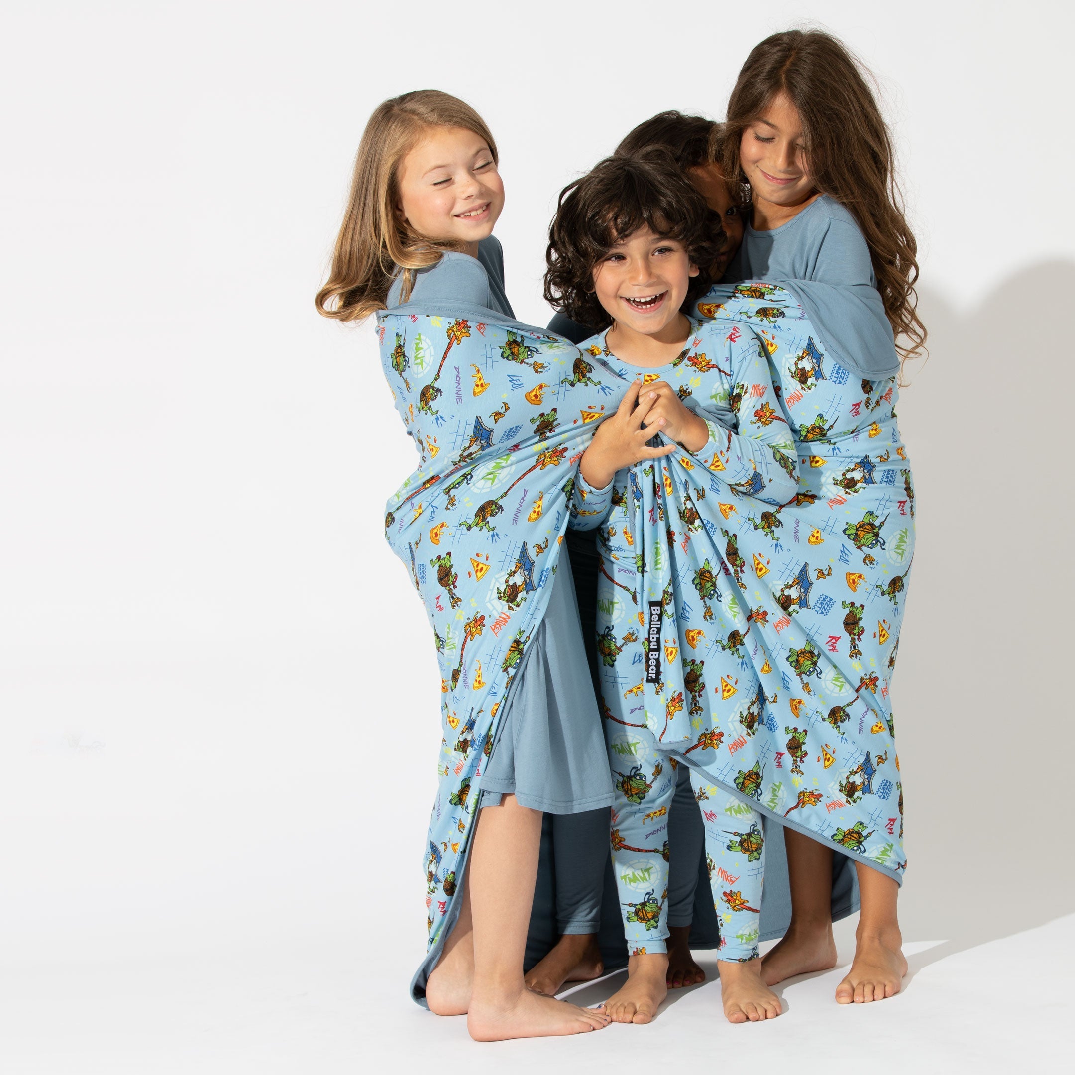 Oasis Teal Bamboo Girls' Long Sleeve Dress