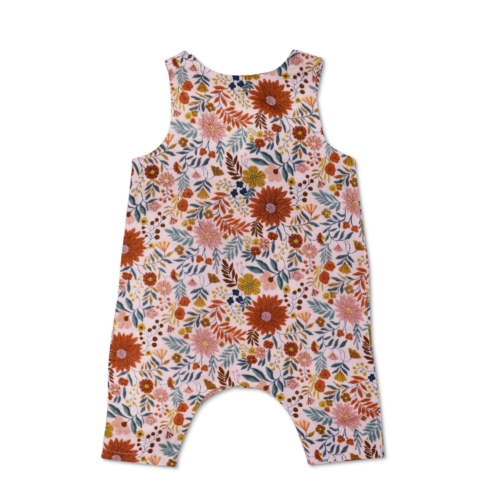 Muslin Snap Jumpsuit - Zinnia Bloom