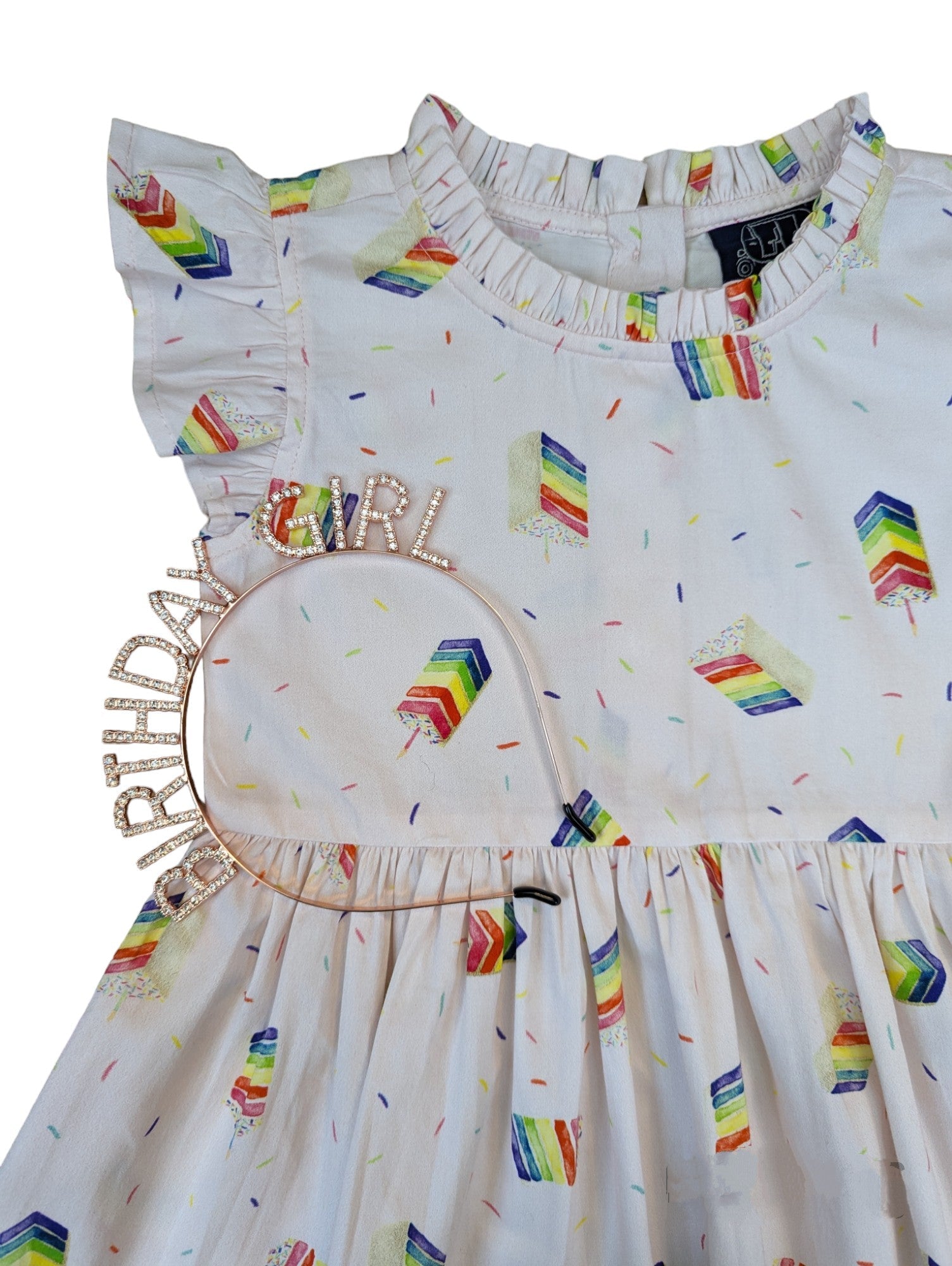 Birthday Cake Ruffle Dress