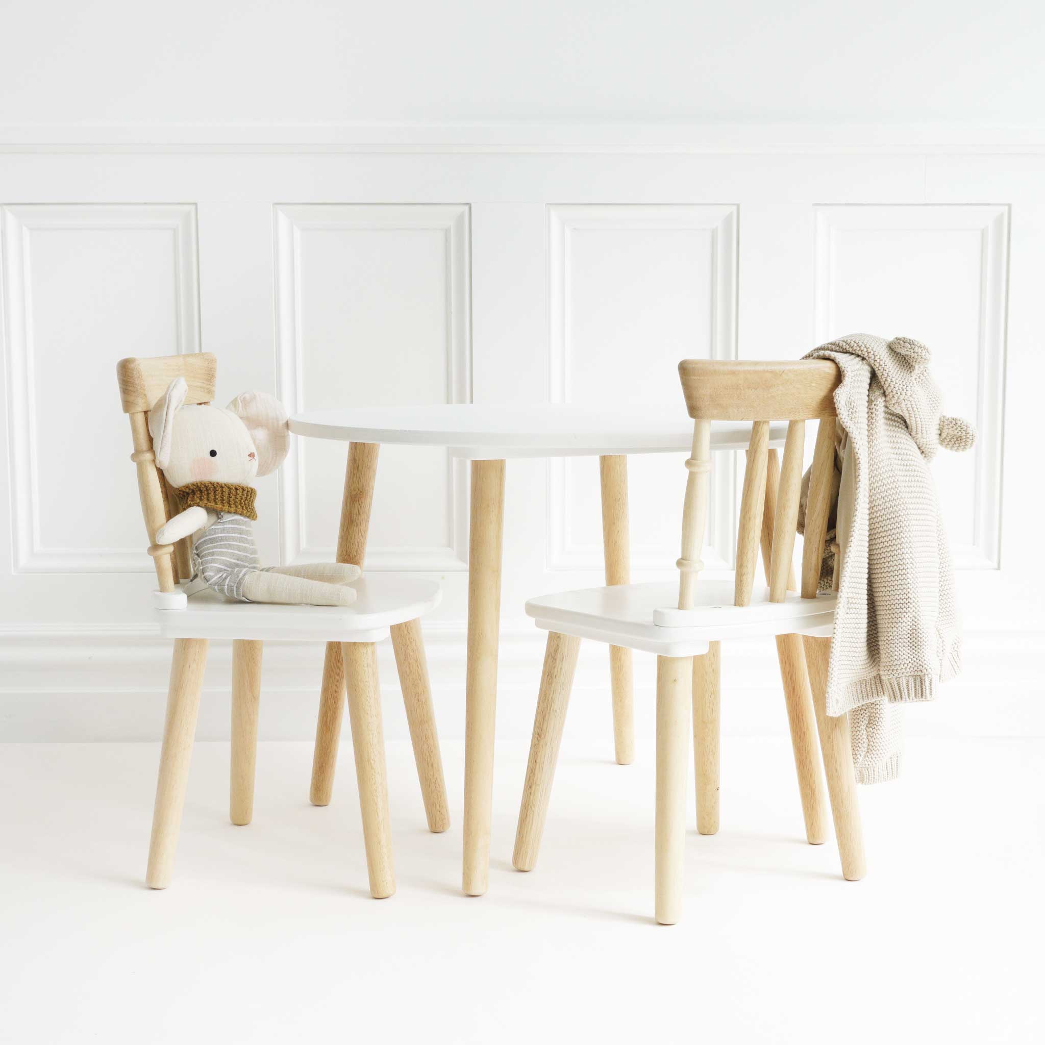 Children's Wooden Table And Chairs