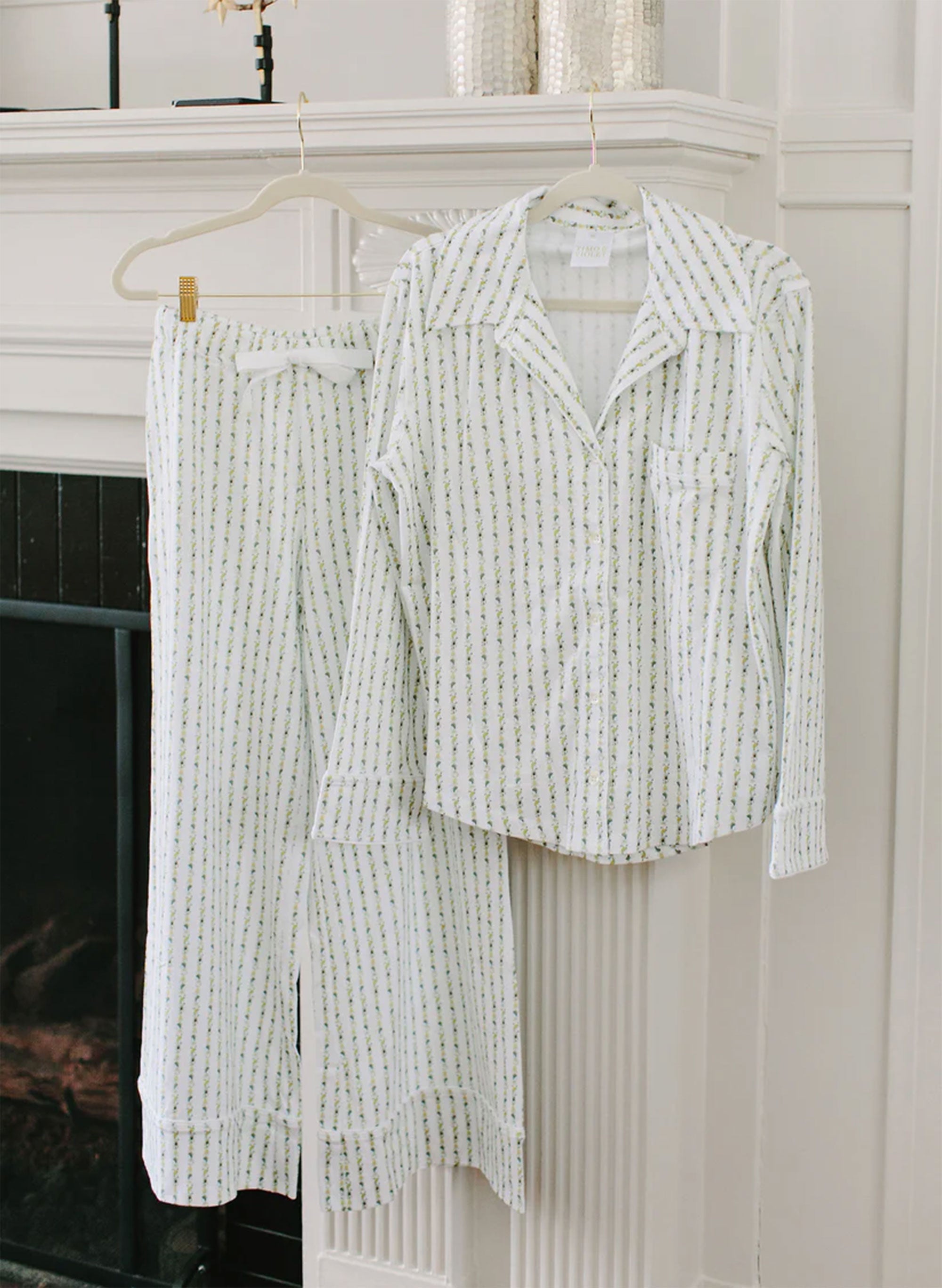 Women's Parker Pajama Set - Fern Stripe