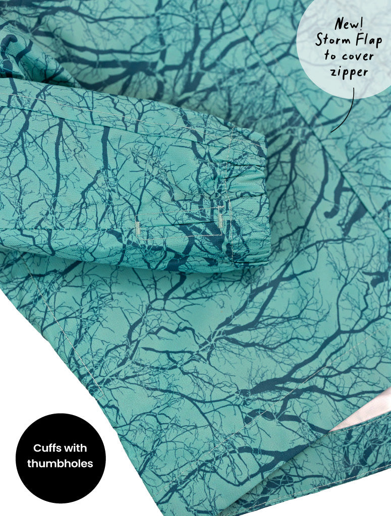 10k Packaway Rainshell - Winter Woods