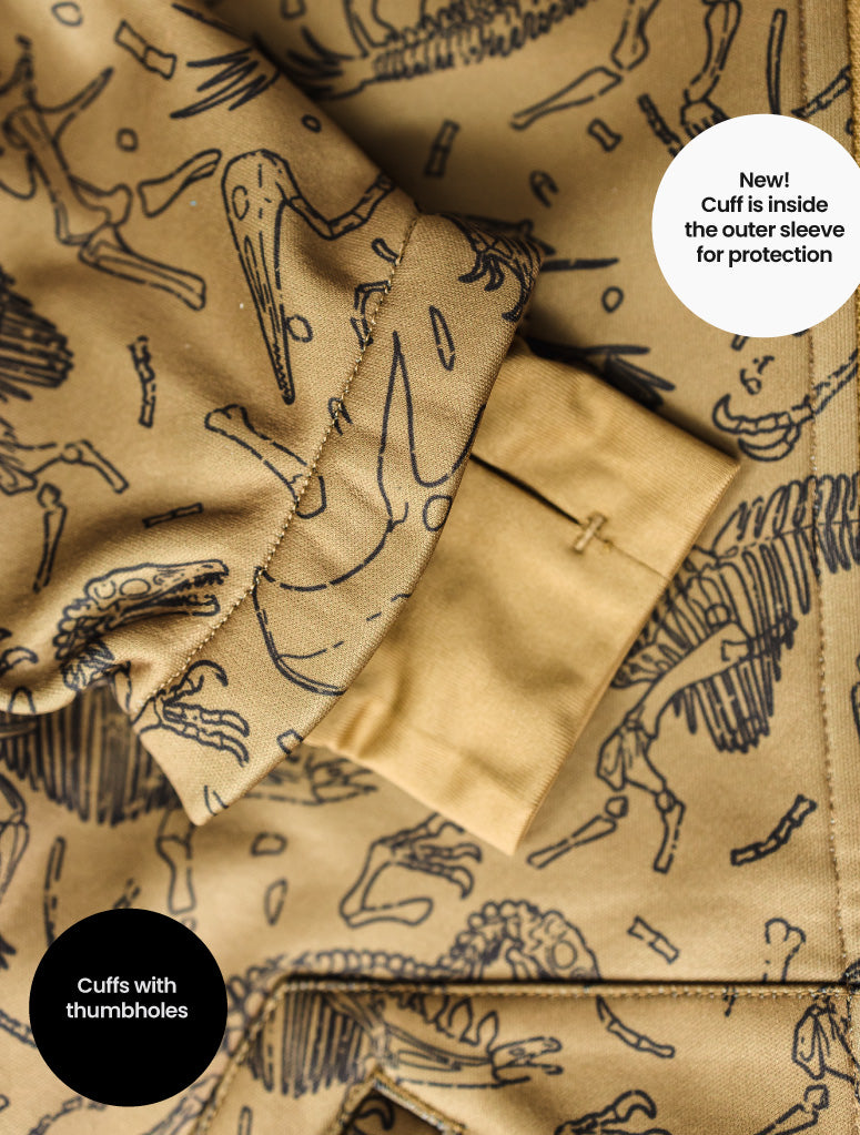 All-weather Hoodie - Dino Bones
