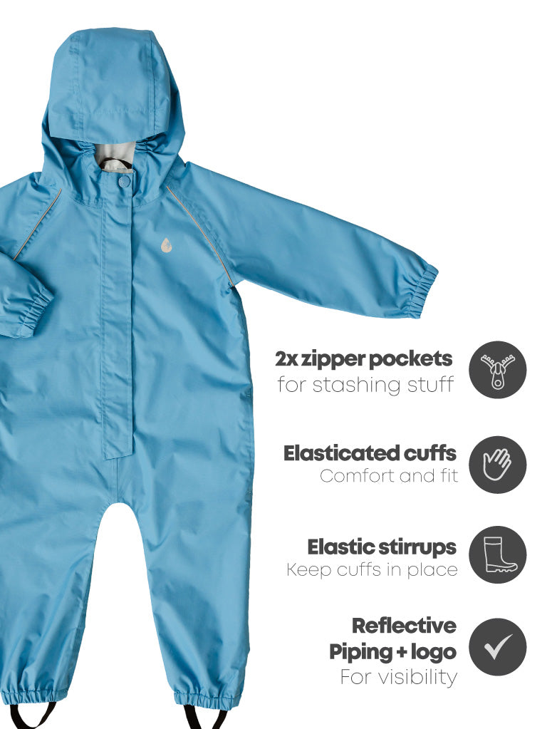 10k Rainsuit - Tide Blue